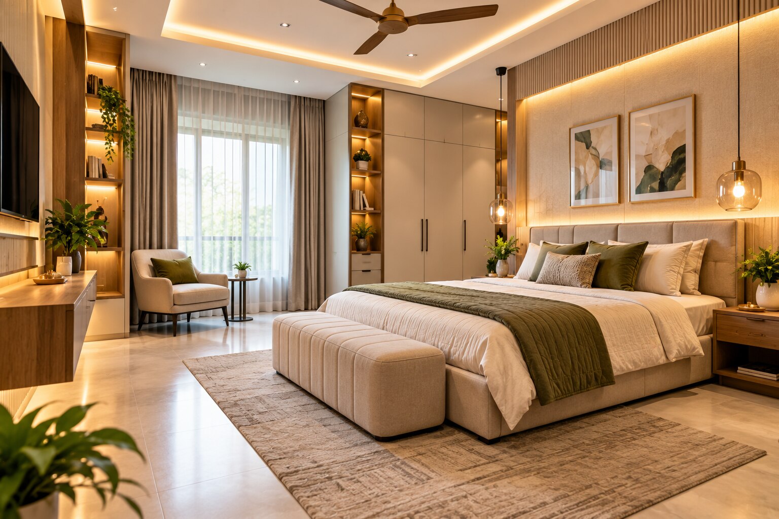 How an Interior Designer for Room Makeovers Balances Layout Storage Lighting and Style