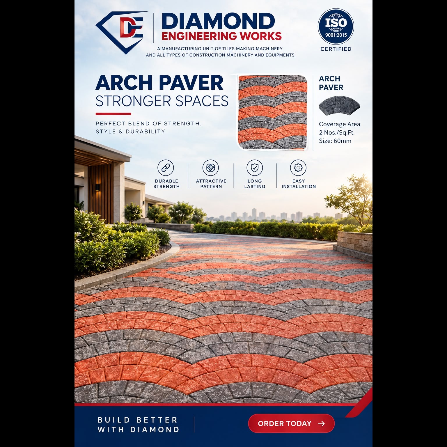Arch Plastic Paver Mould manufactured by Diamond Engineering Works in GHaziabad