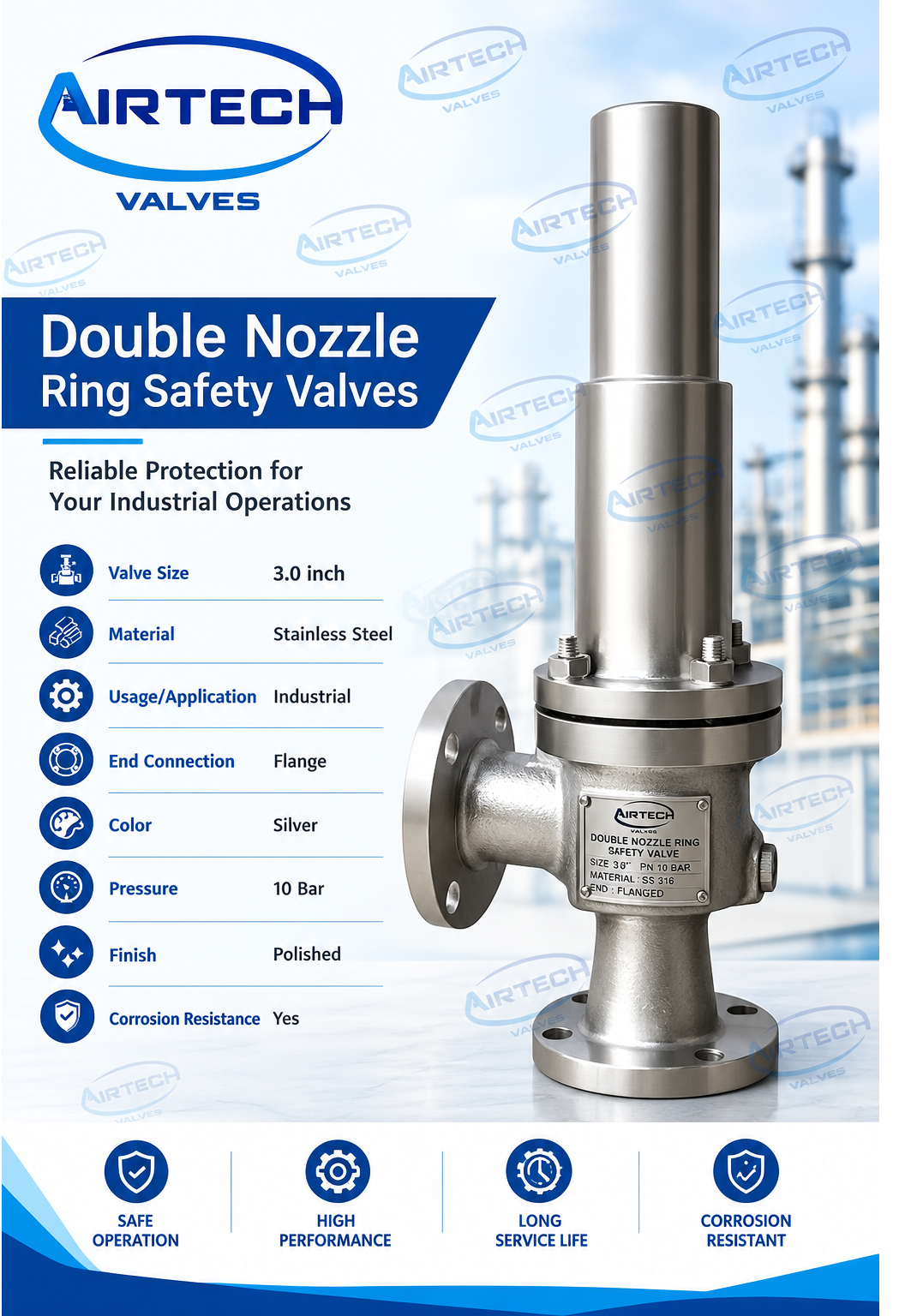 Double Nozzle Ring Safety Valves Manufacturer in Durgapur