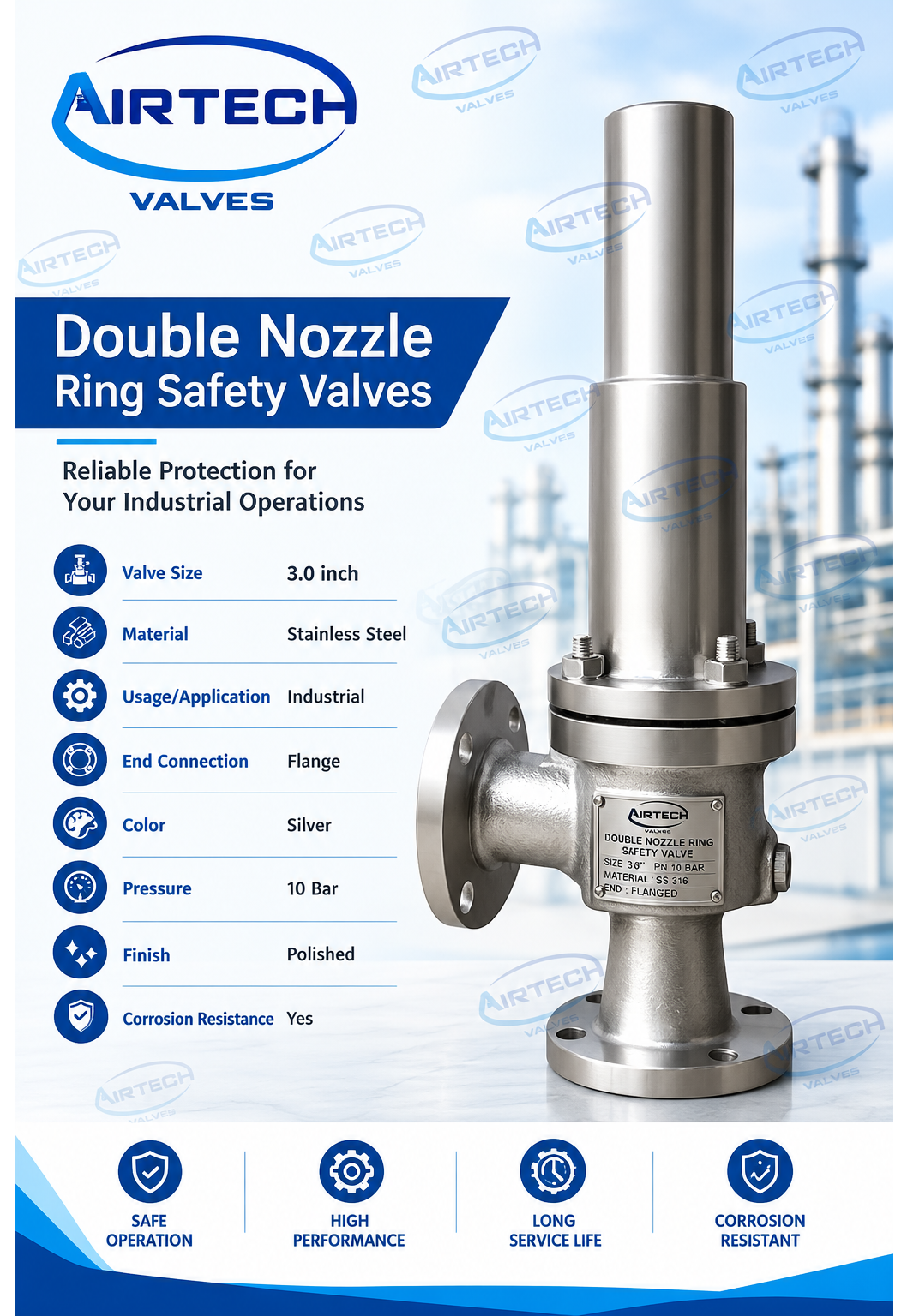 Double Nozzle Ring Safety Valves Manufacturer in Chennai