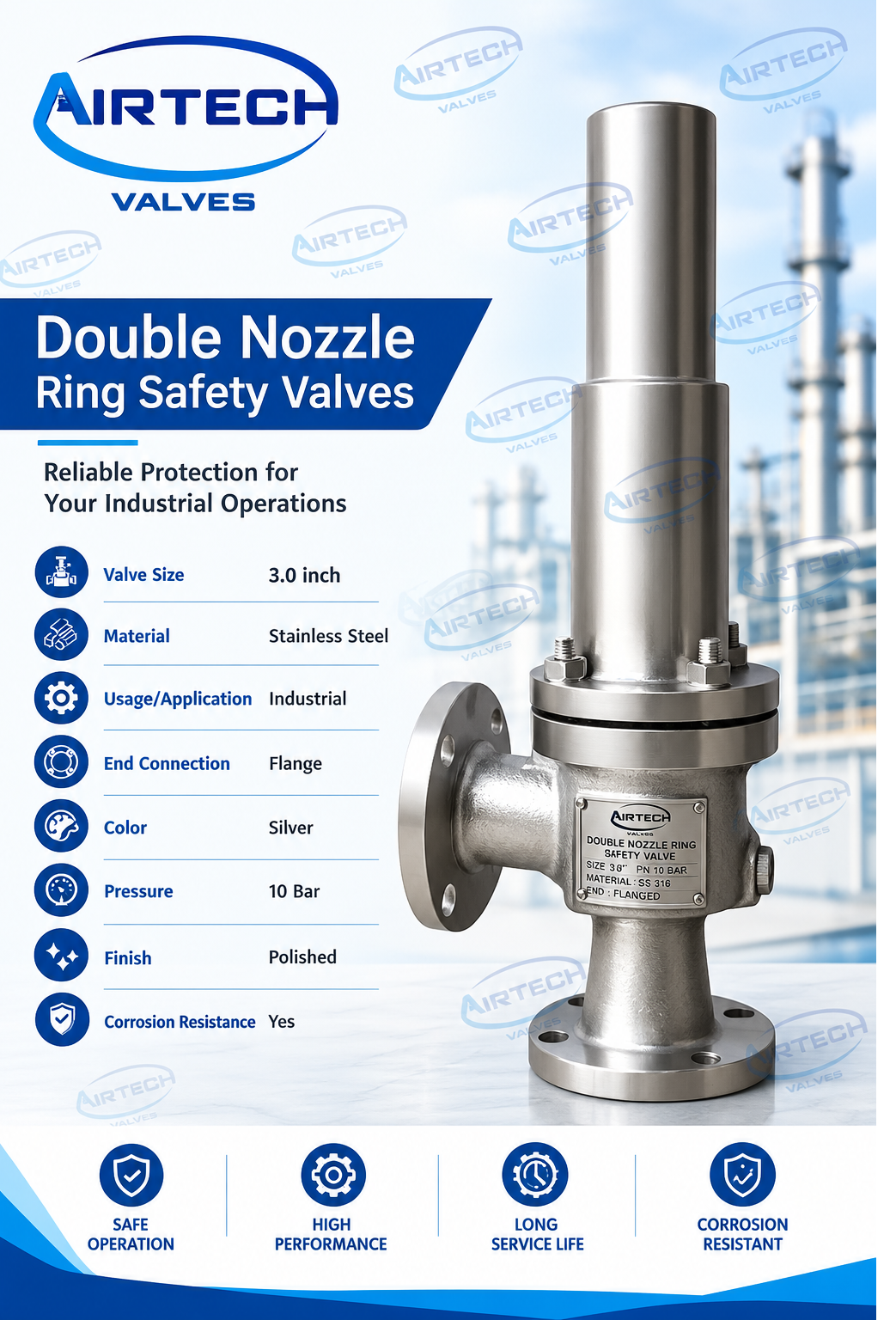 Double Nozzle Ring Safety Valves Manufacturer in Ahmedabad