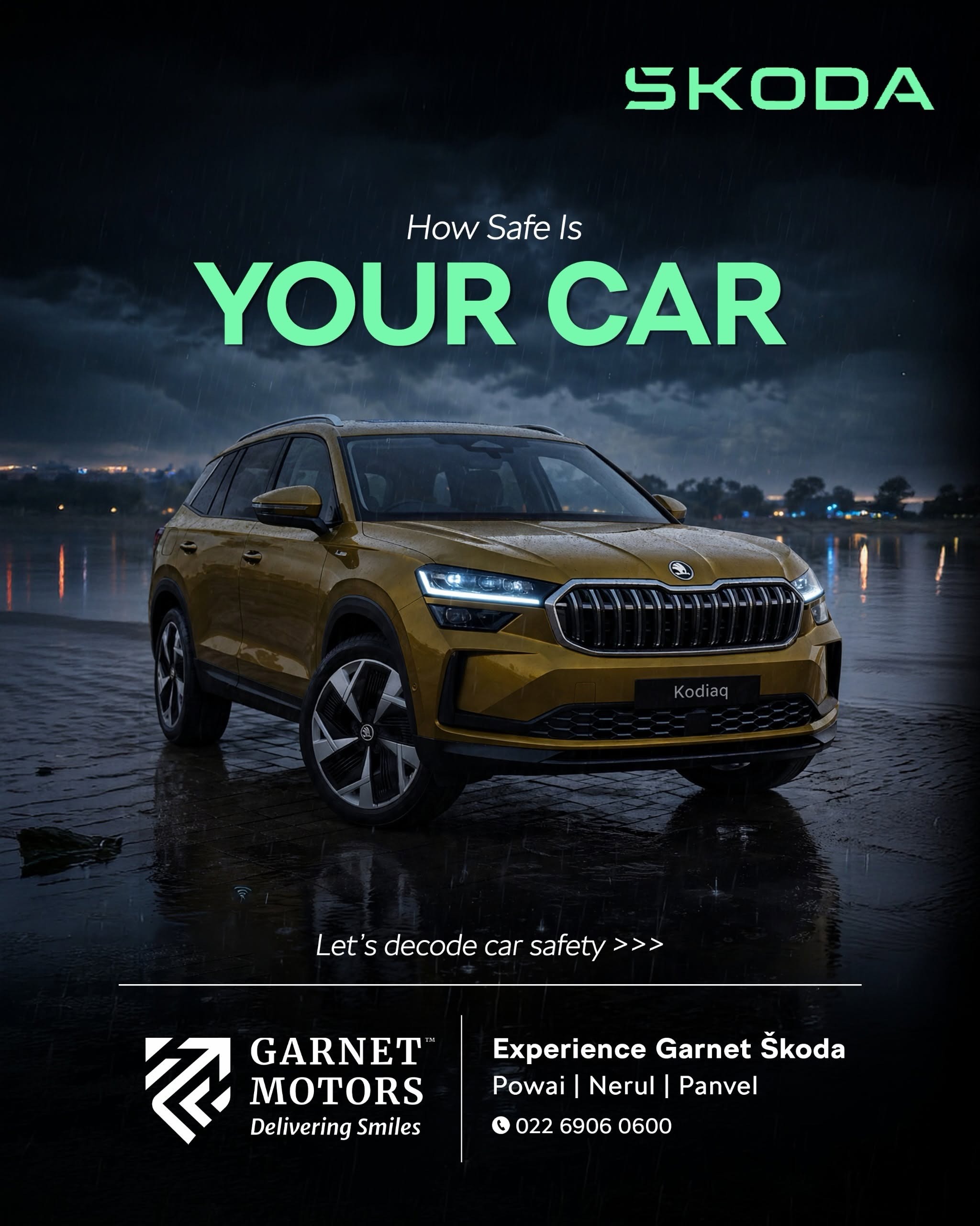 ŠKODA Kodiaq Safety & Advanced Features | Garnet ŠKODA Powai, Nerul & Panvel
