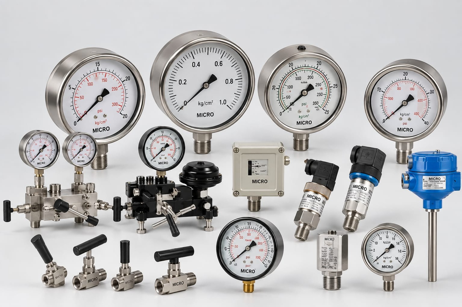 INDUSTRIAL PRESSURE GAUGES & PRESSURE MEASURING INSTRUMENTS