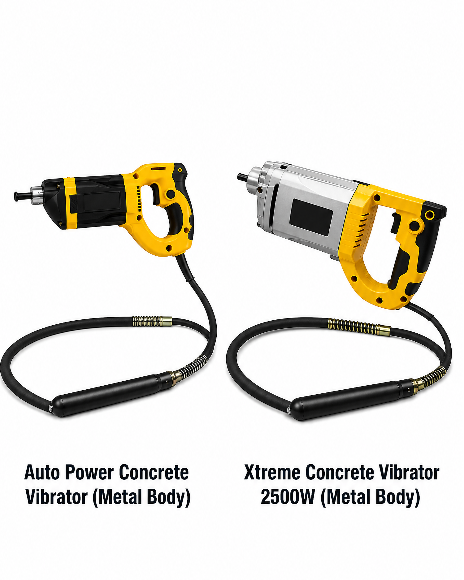 Concrete Vibrator Machine 800W & 2500W – Metal Body | S. M. Equipment Gujarat