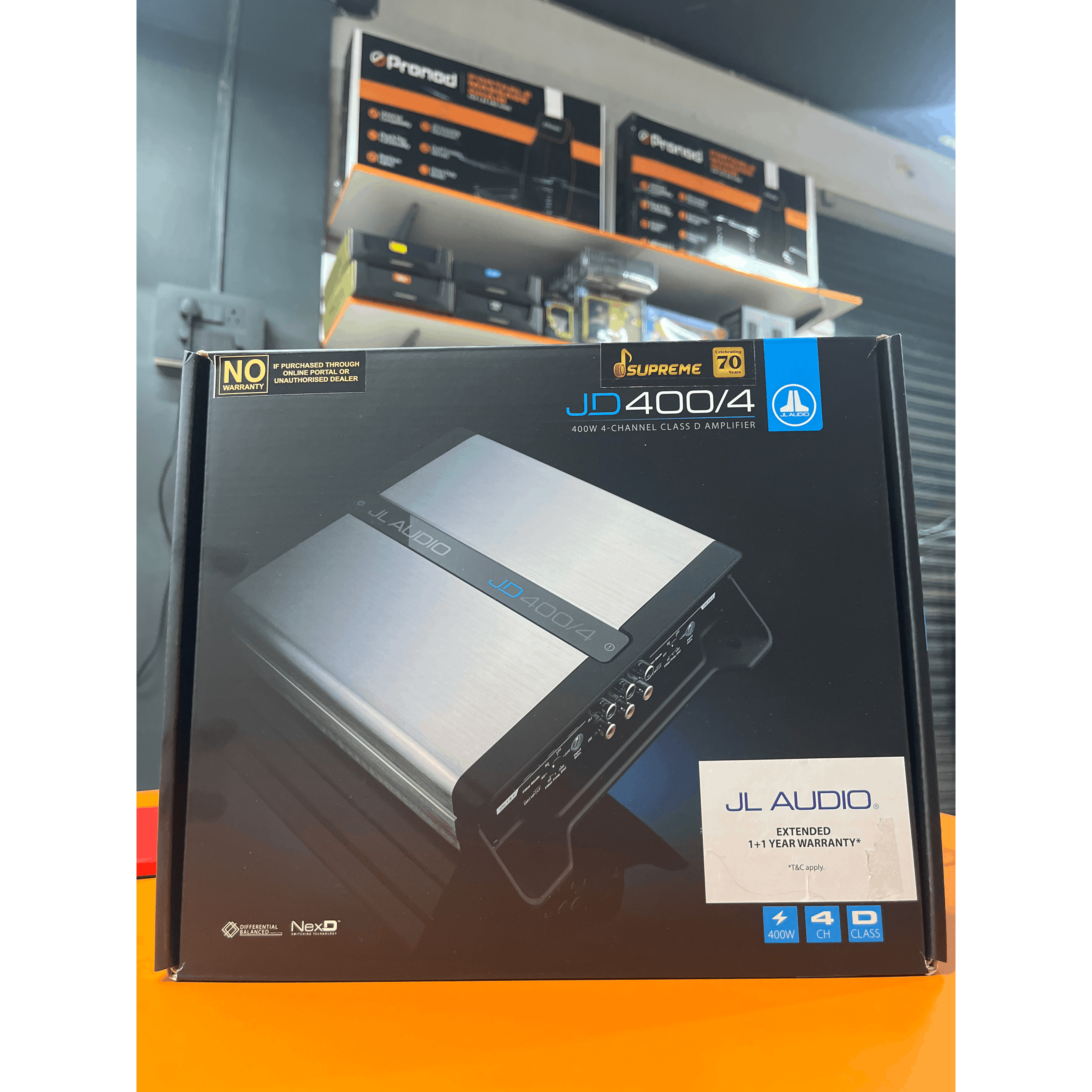 JL Audio JD400/4 400W 4-Channel Class D Car Amplifier