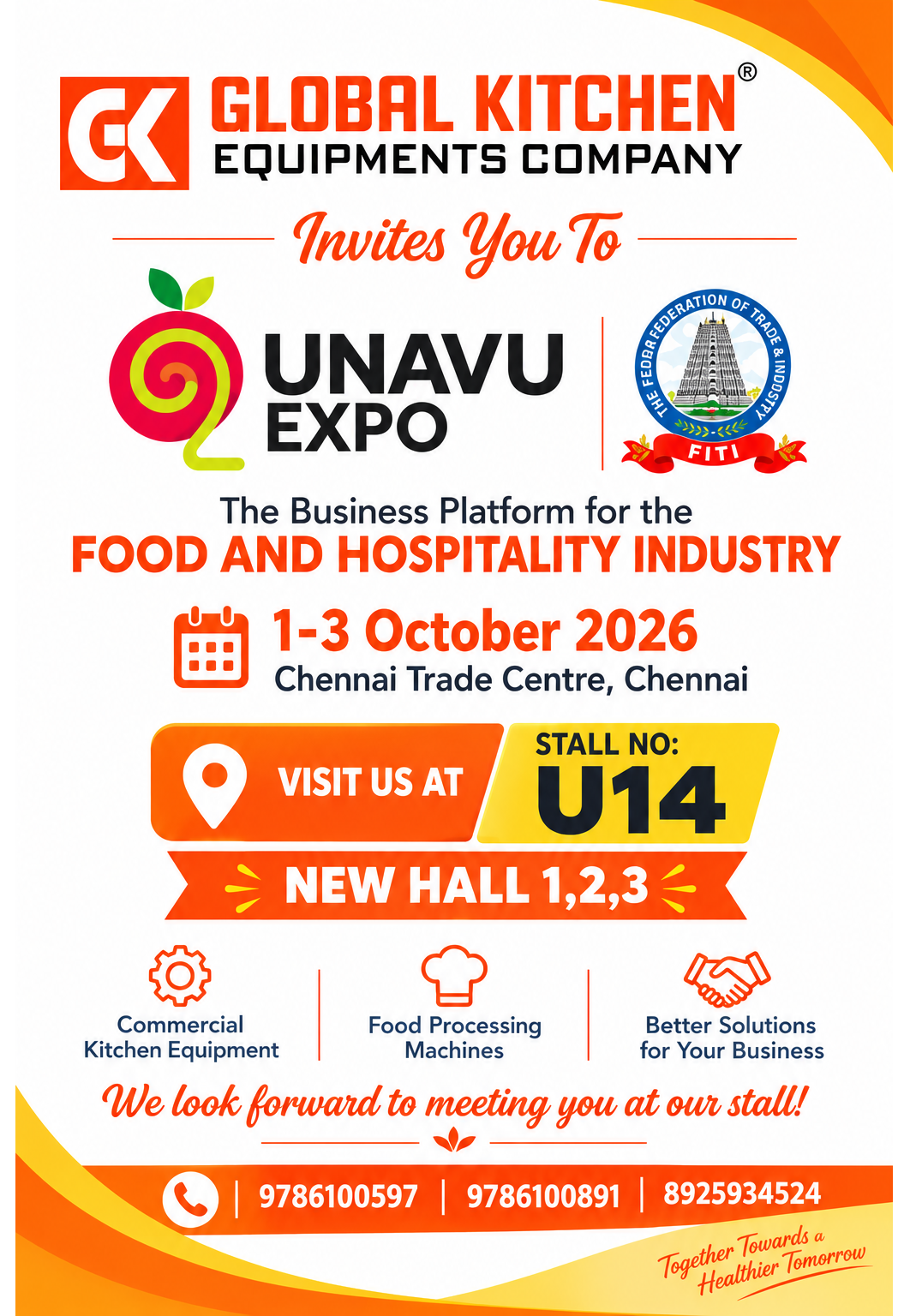 UNAVU EXPO 2026 ā Visit Global Kitchen Equipments Company