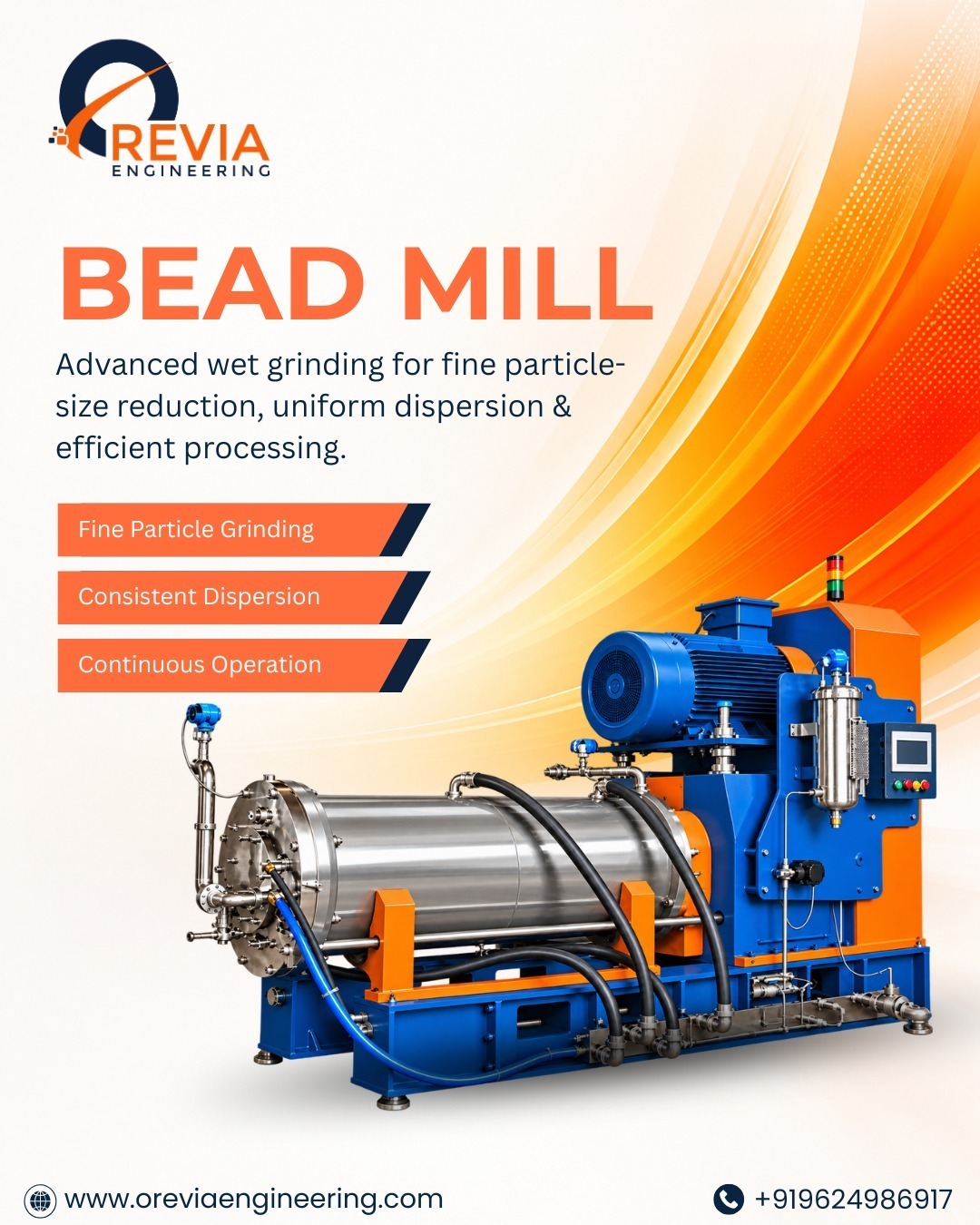 Bead Mill for Fine Grinding & Uniform Dispersion