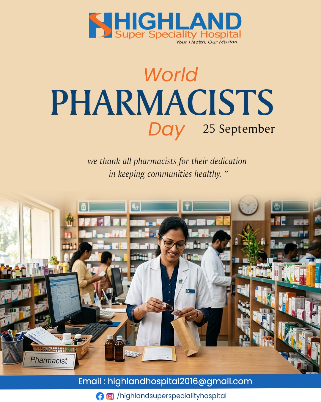 ๐ **World Pharmacists Day** ๐
Celebrating the dedicated professionals who play a vital role in sa...