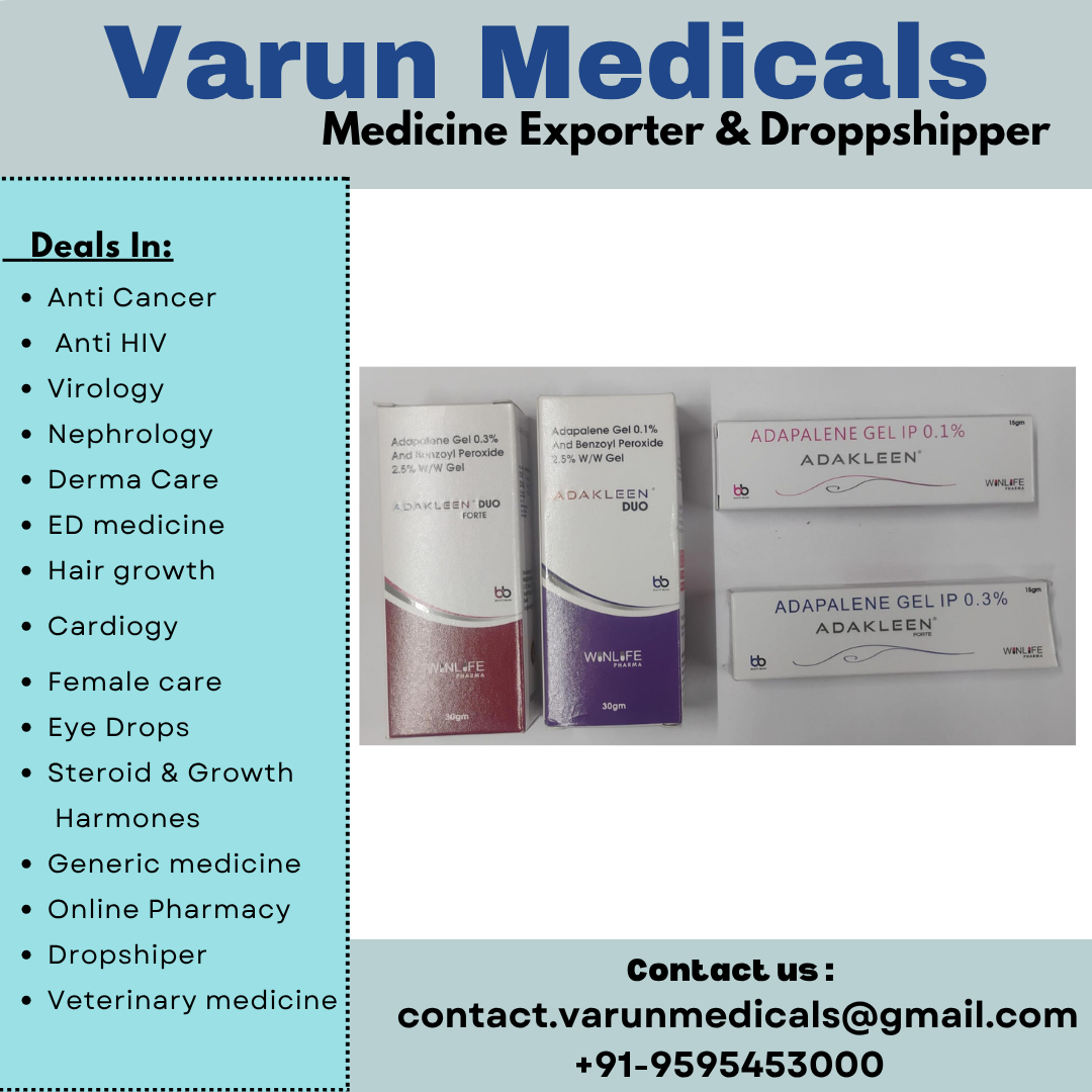 Adapalene Gel Supplier, Dealer, Exporter