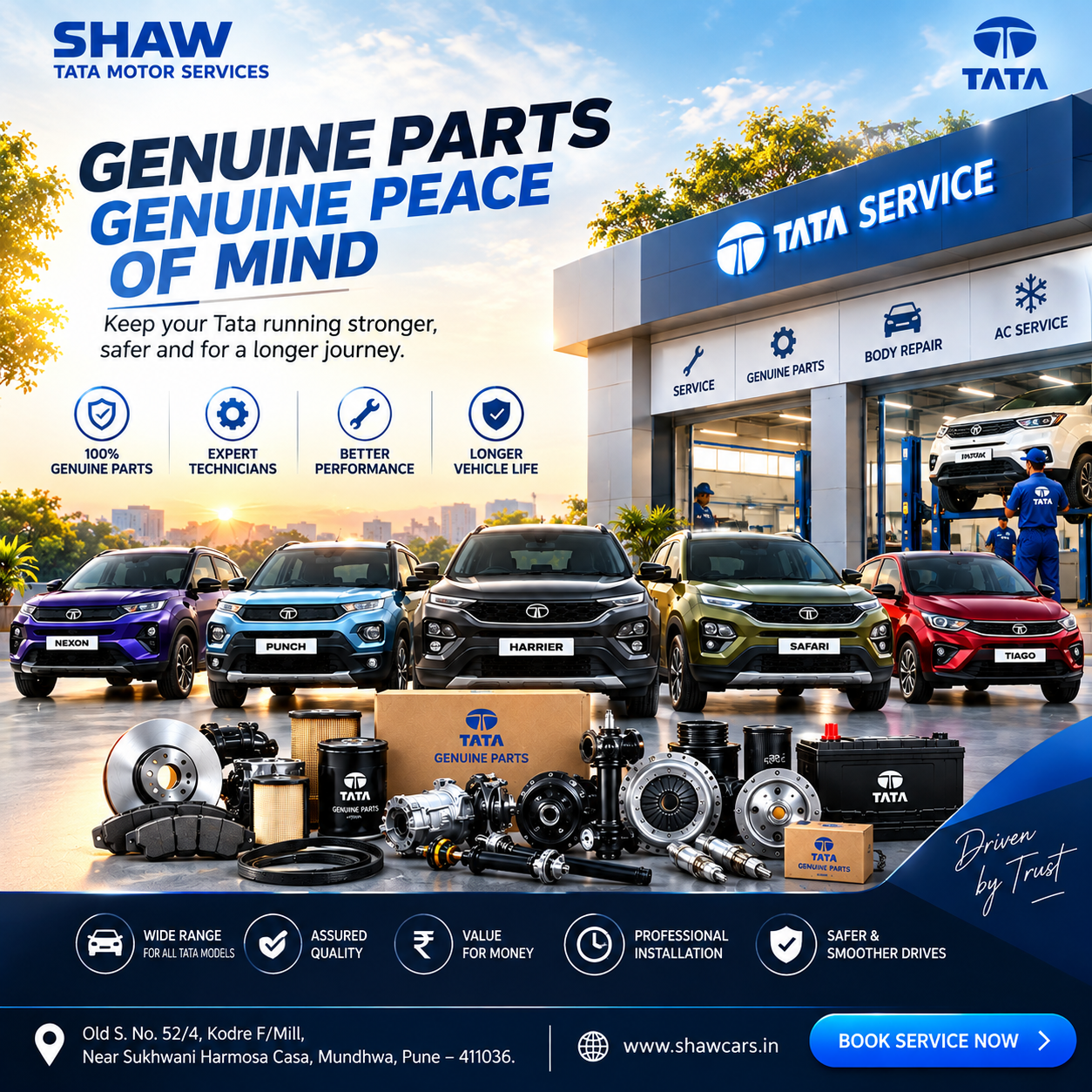 Tata Car Service in Mundhwa Pune | Genuine Parts & Expert Tata Care | Shaw Tata