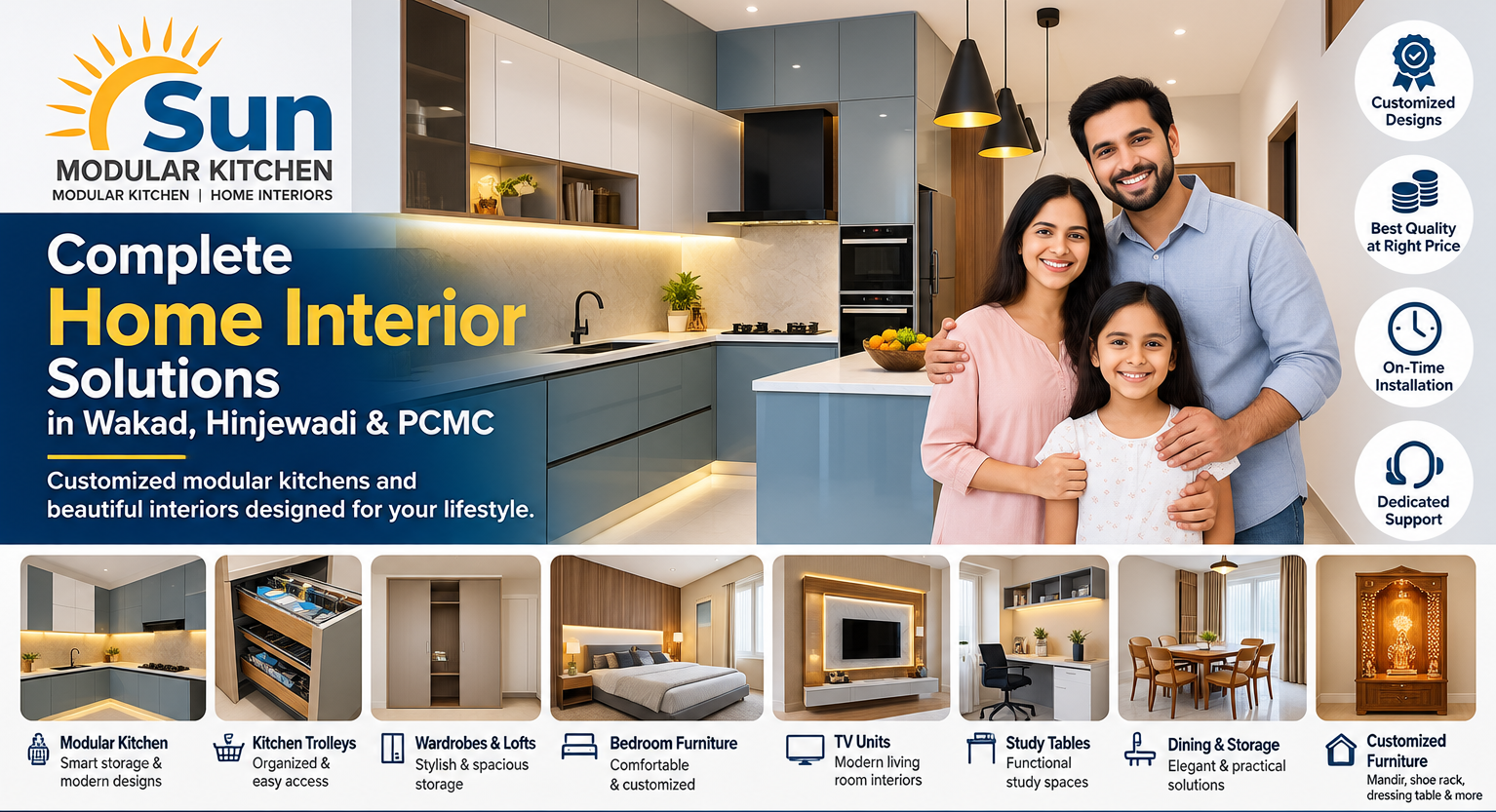 Modular Kitchen in Wakad
A Better-Planned Kitchen for Your Wakad Home
A good modular kitchen shoul...