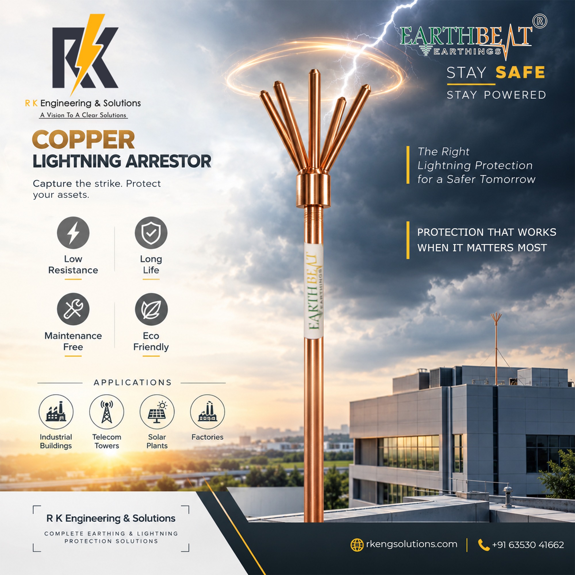 Copper Lightning Arrester in Ahmedabad