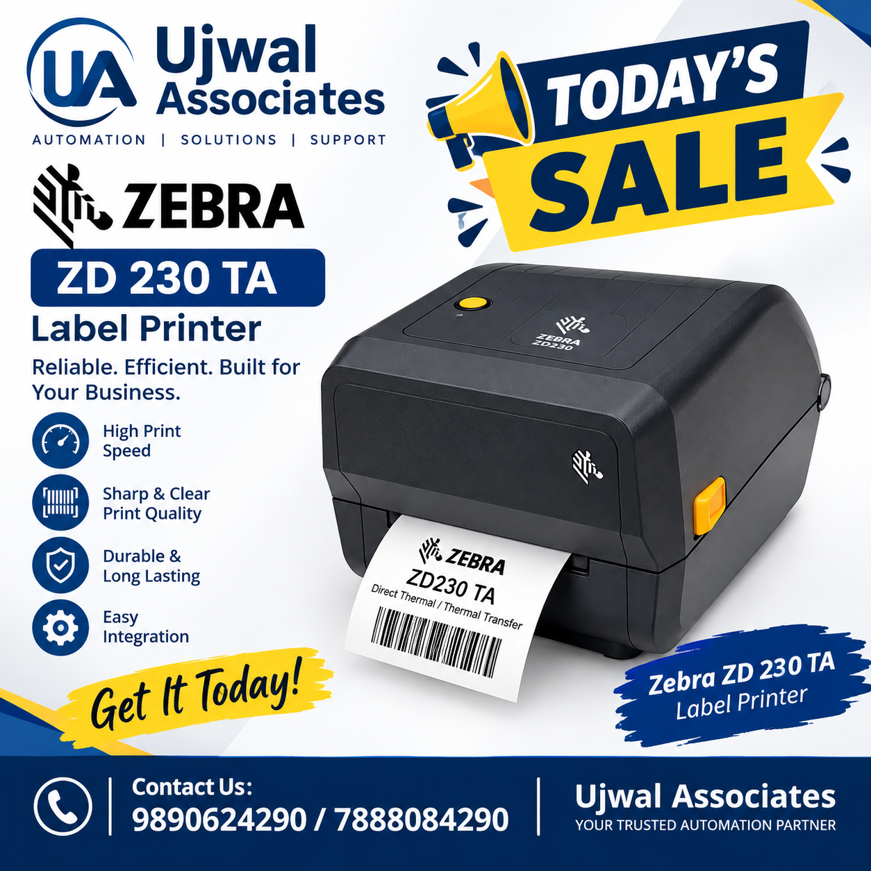 Looking for a Zebra ZD230 Barcode Label Printer in Nagpur?