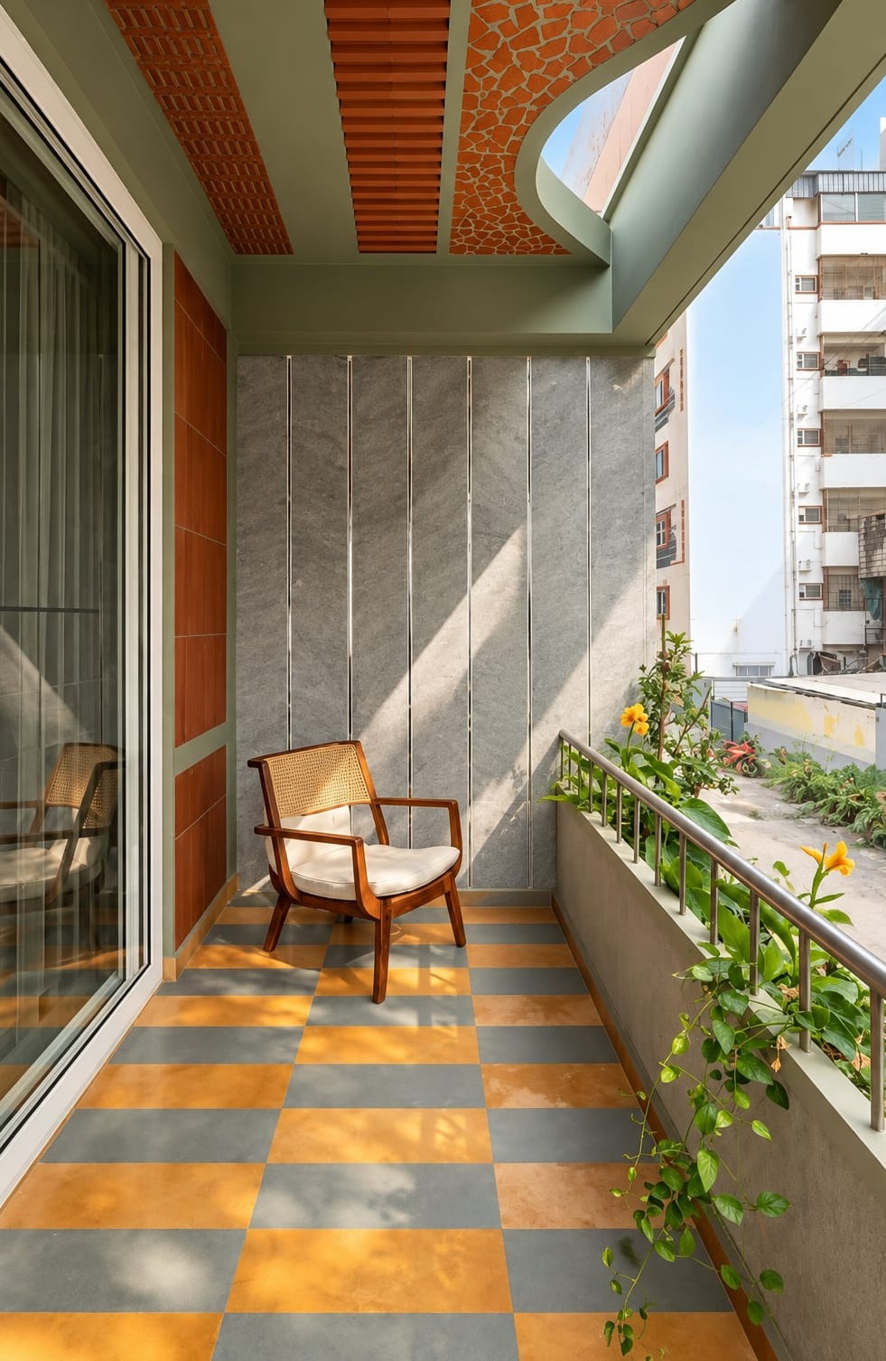 Earthy Balcony Retreat – Porur