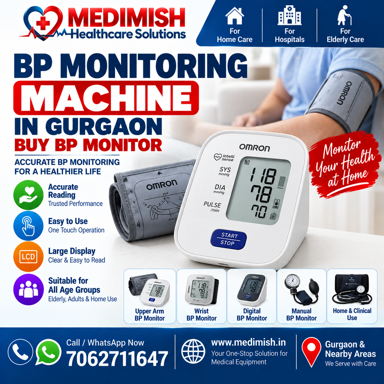 BP Monitoring Machine in Gurgaon | Buy BP Monitor