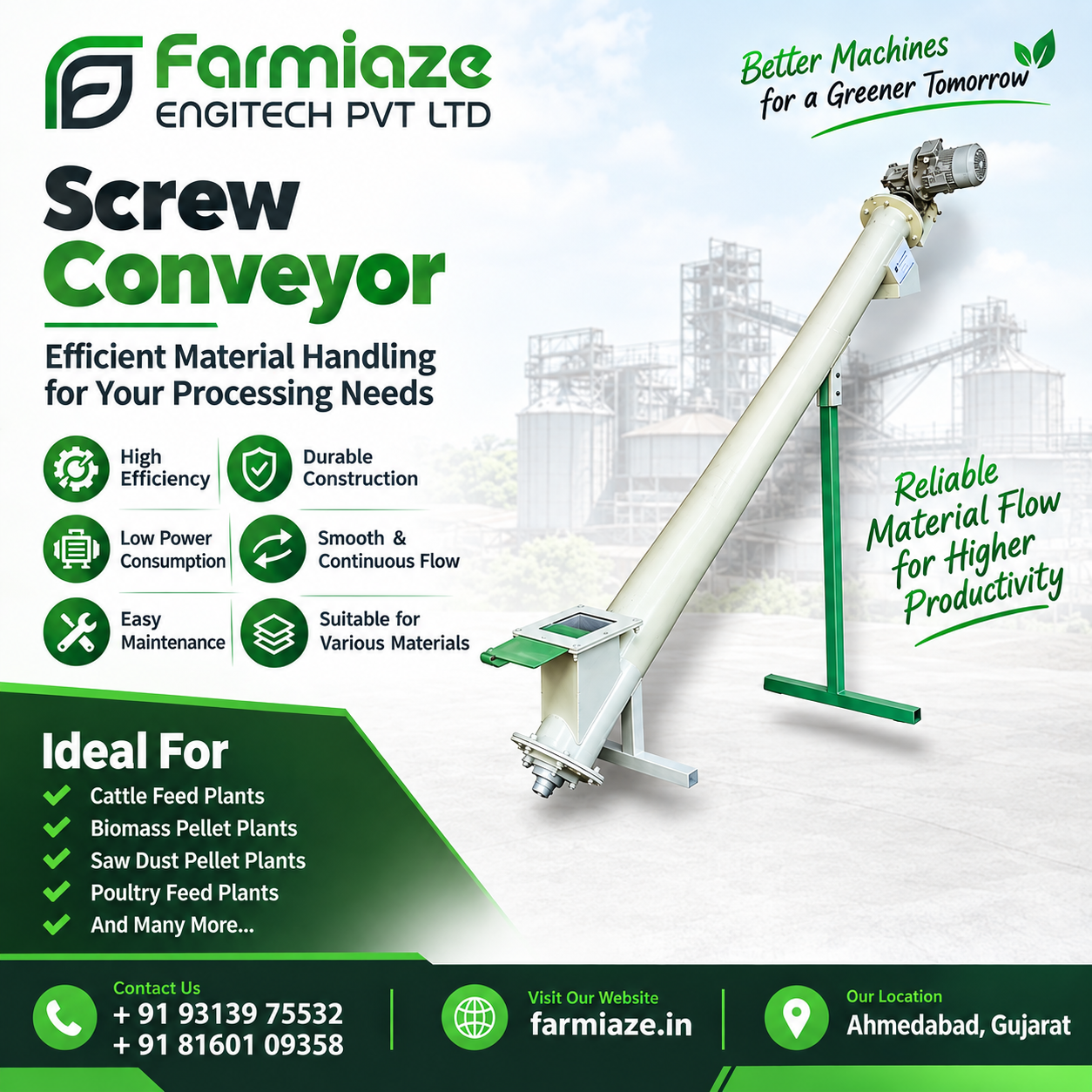 Screw Conveyor Manufacturer in Karnataka