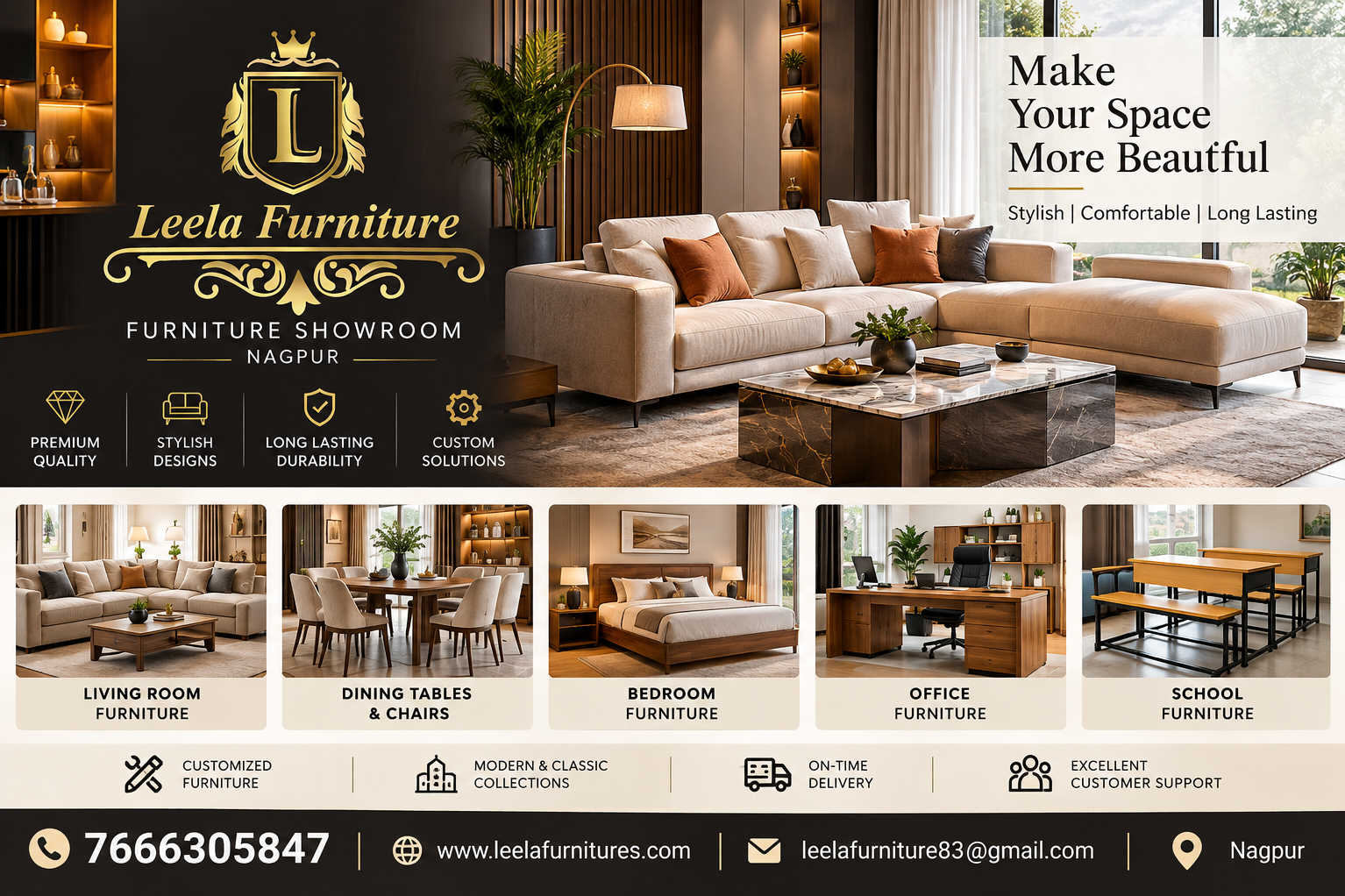 Furniture Showroom in Leela Furniture Nagpur