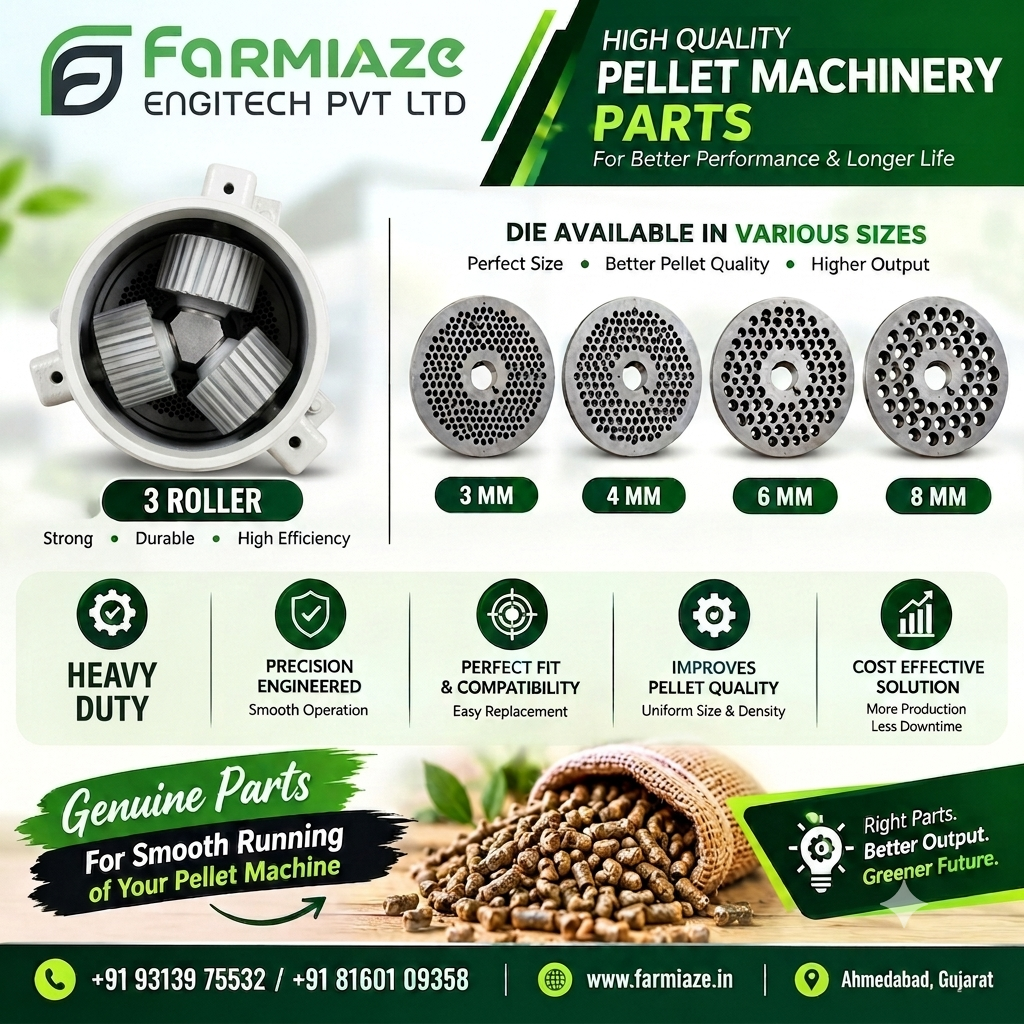 Pellet Machinery Parts Manufacturer in Ahmedabad