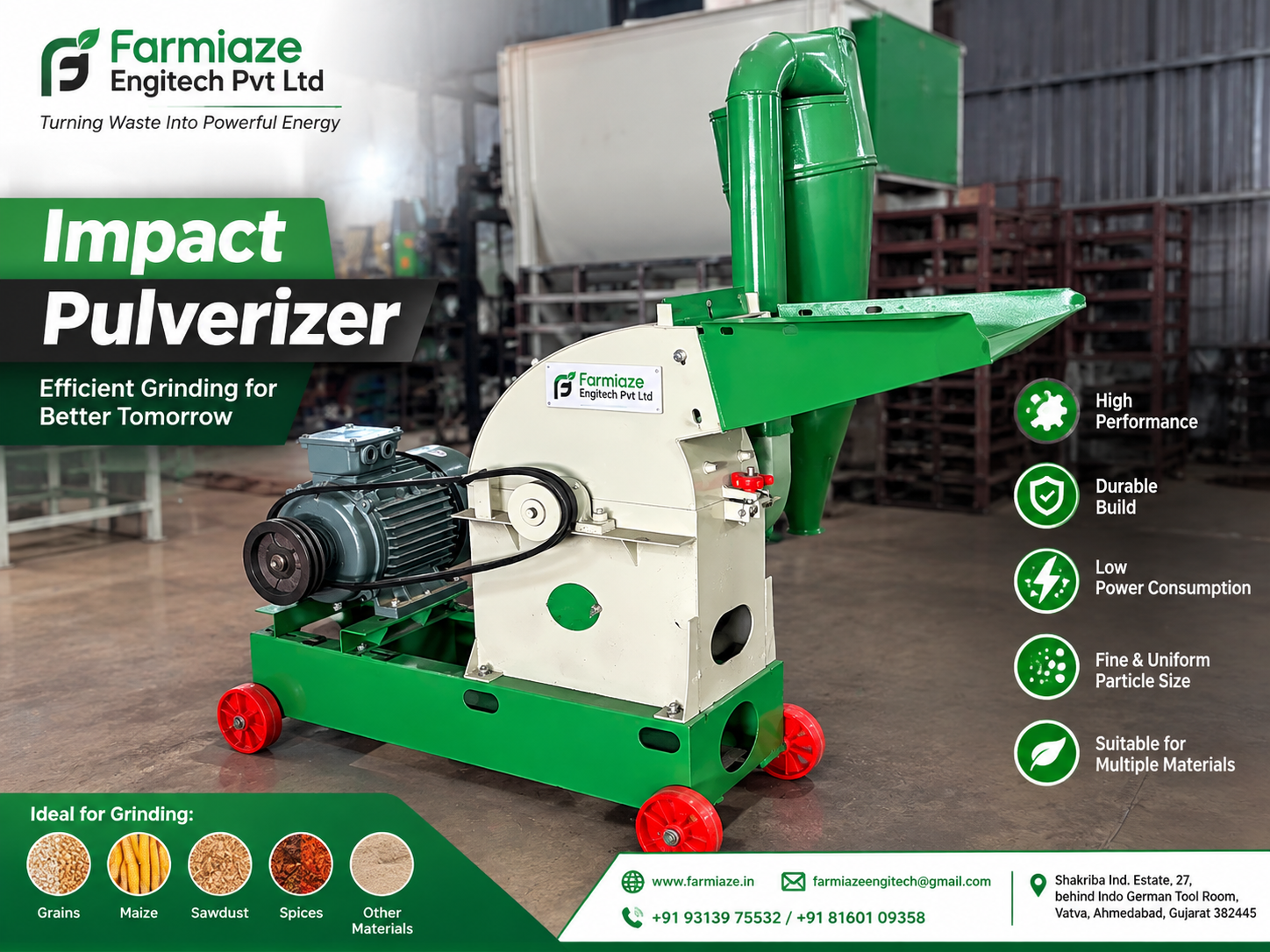 Impact Pulverizer Machine Manufacturer in Bihar