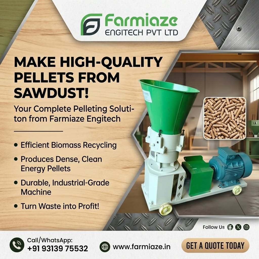 Sawdust Pellet Mill Manufacturer in West Bengal