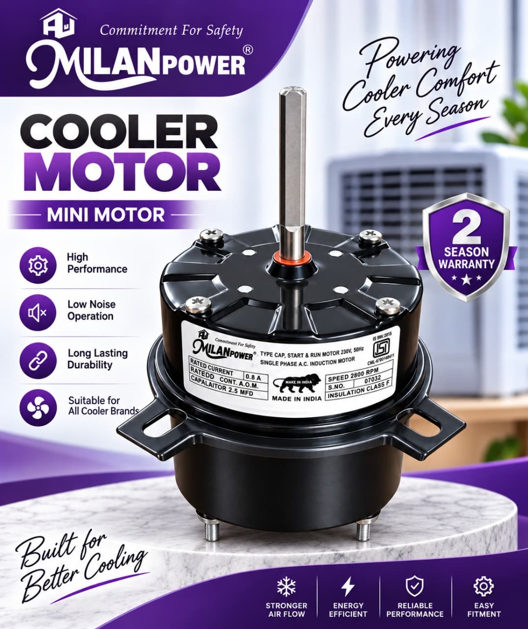 MILAN POWER COOLER MINI MOTOR