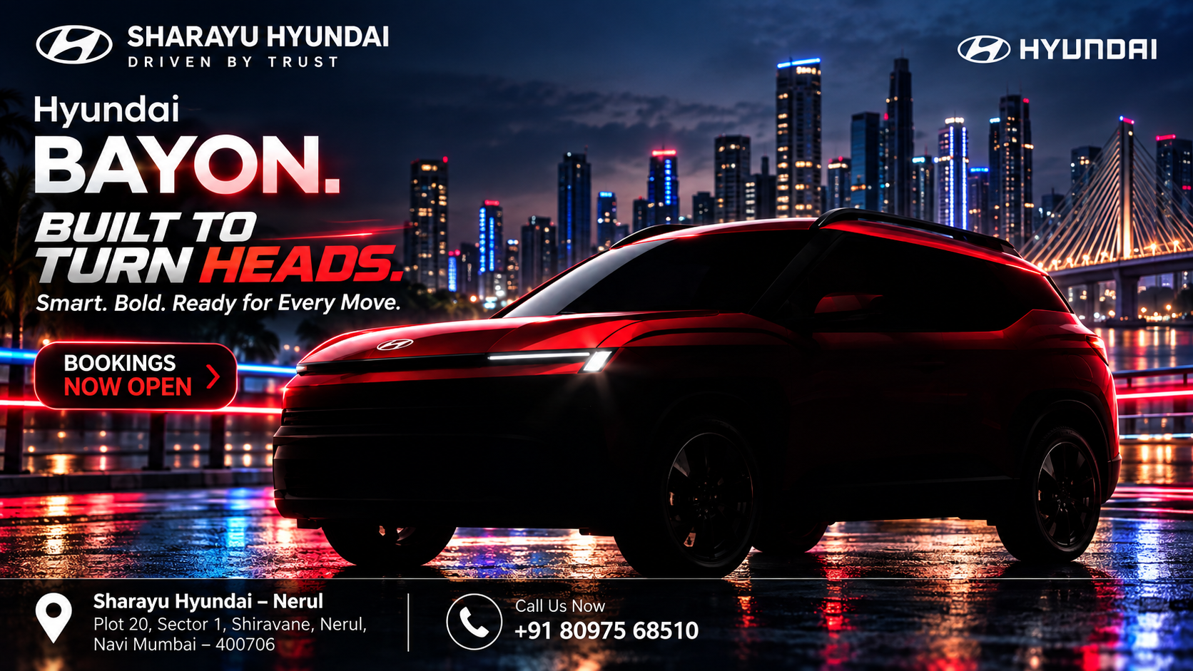 Hyundai BAYON Nerul | Price, On-Road Price, Finance, Booking & Specifications
