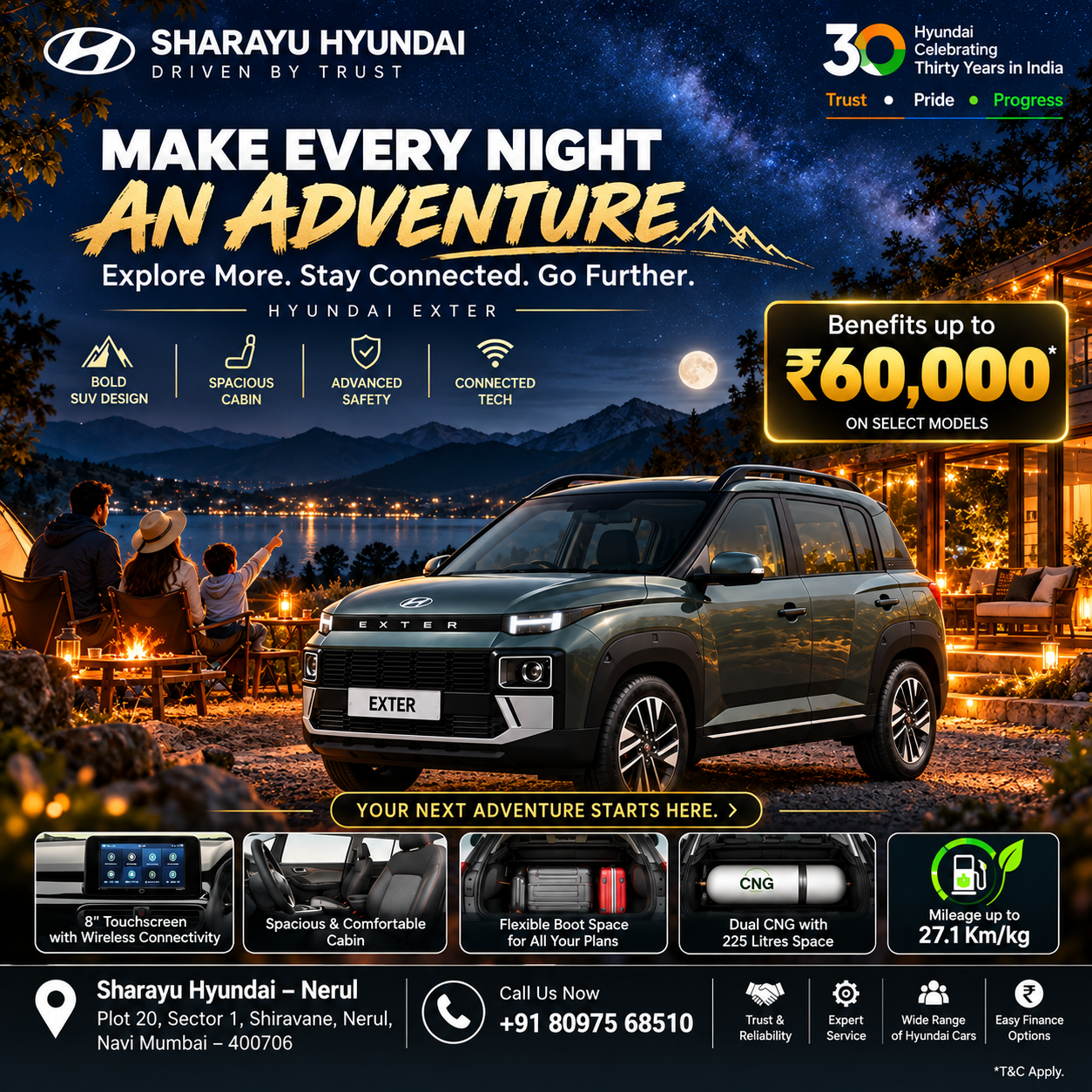 Hyundai EXTER Nerul | On-Road Price, Offers, Finance, Variants & Specifications