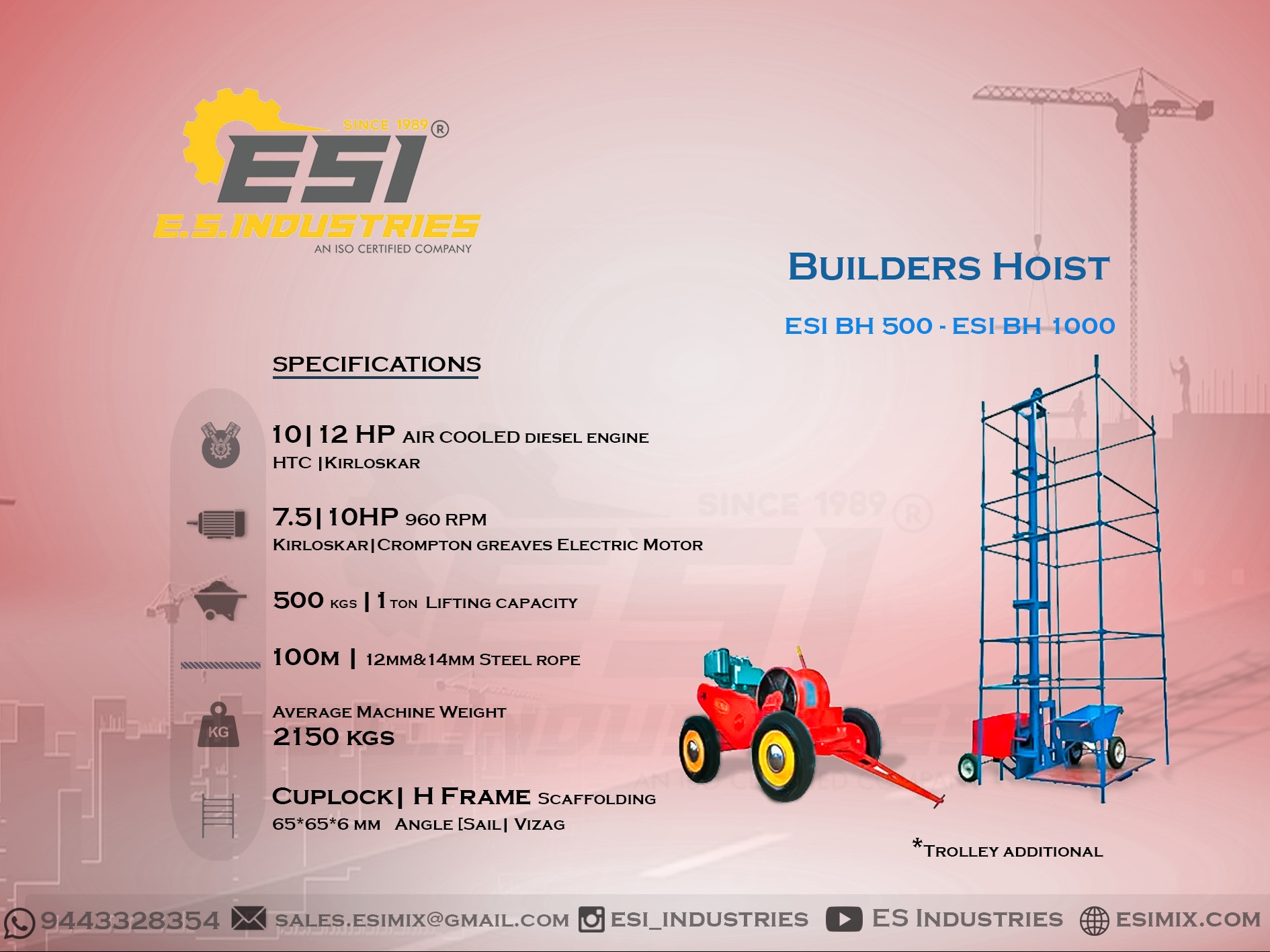 BUILDERS HOIST IN CHENNAI