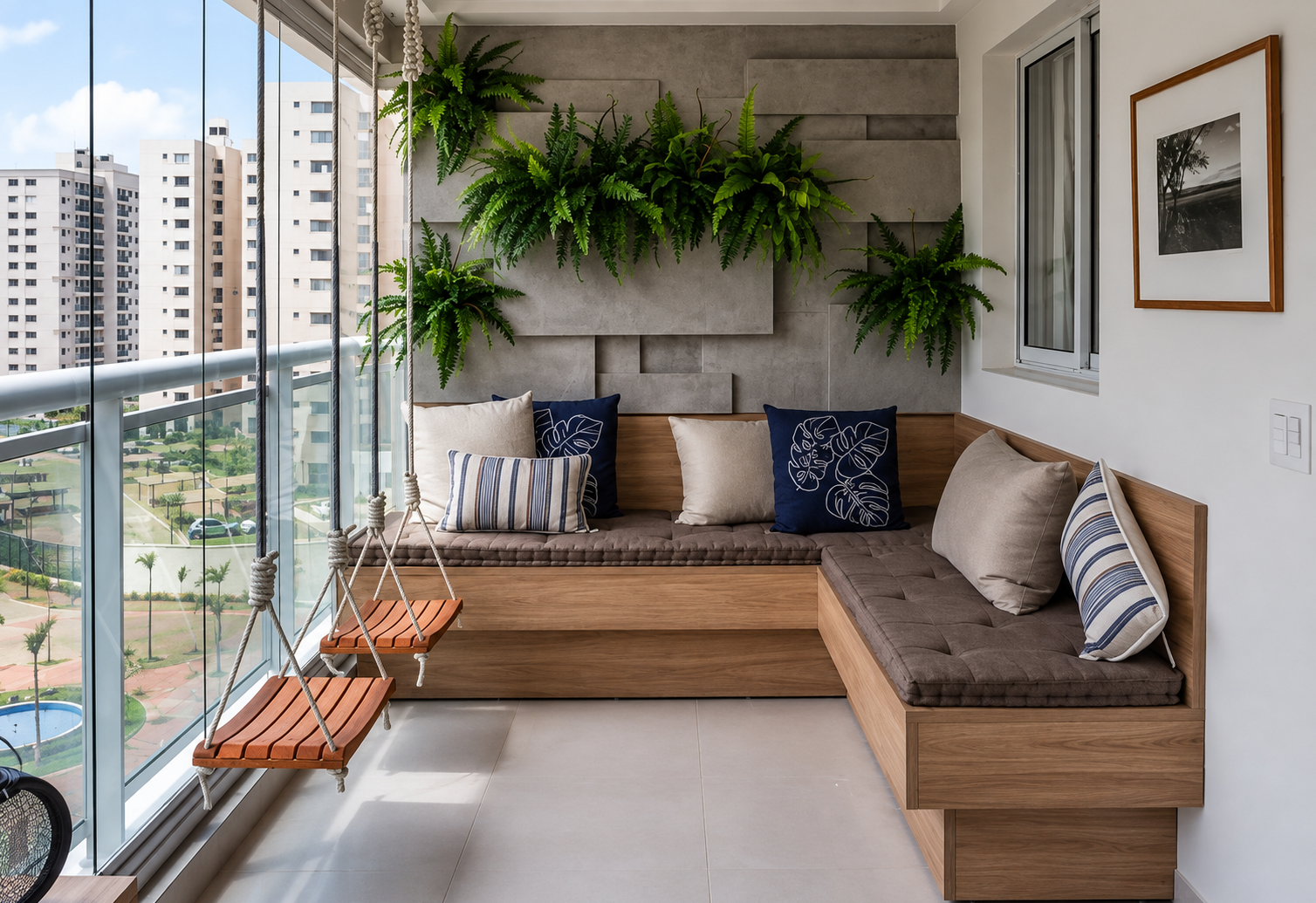 Space-saving balcony design - Anna Nagar