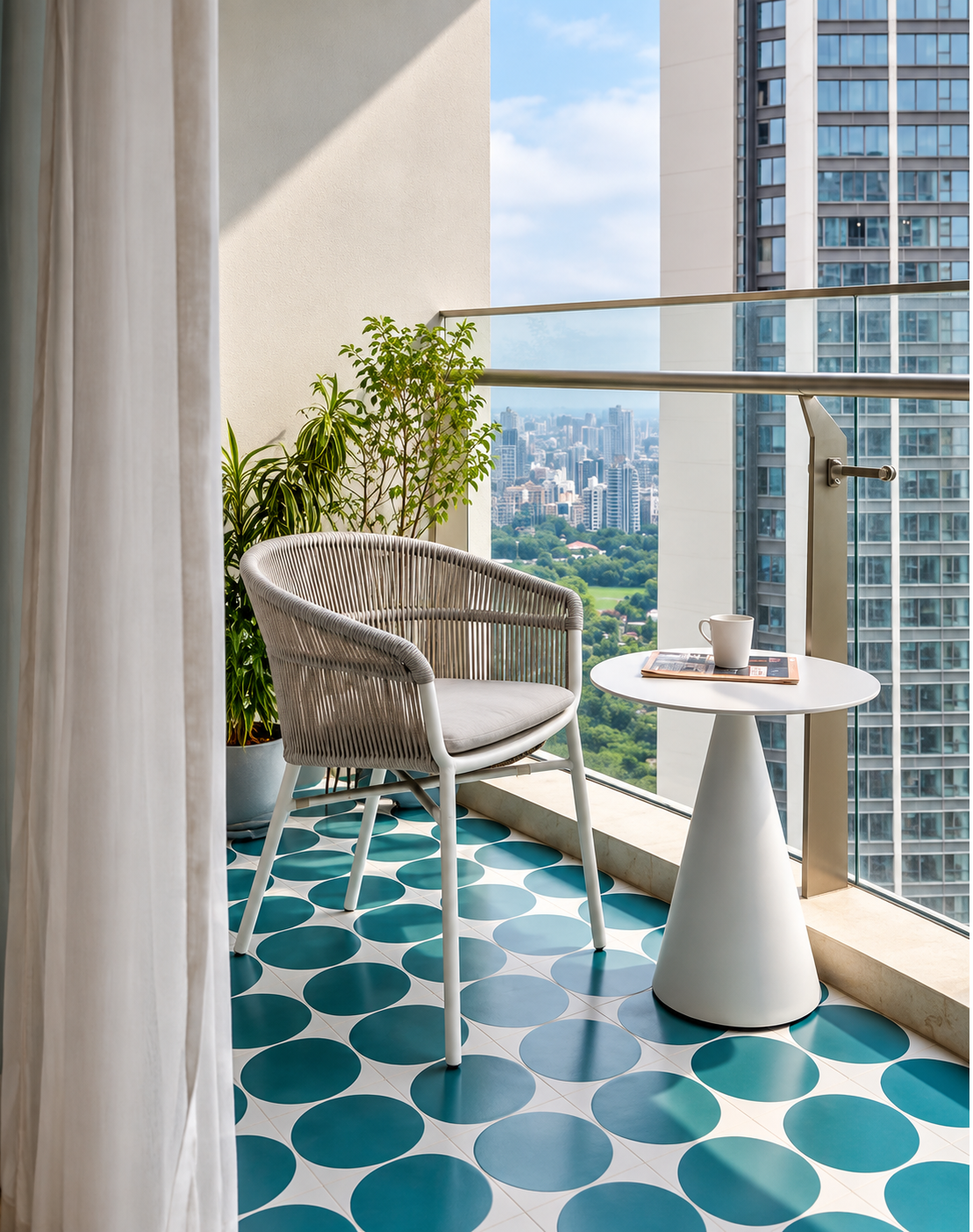 Chic High Rise Balcony Escape | Anna Nagar