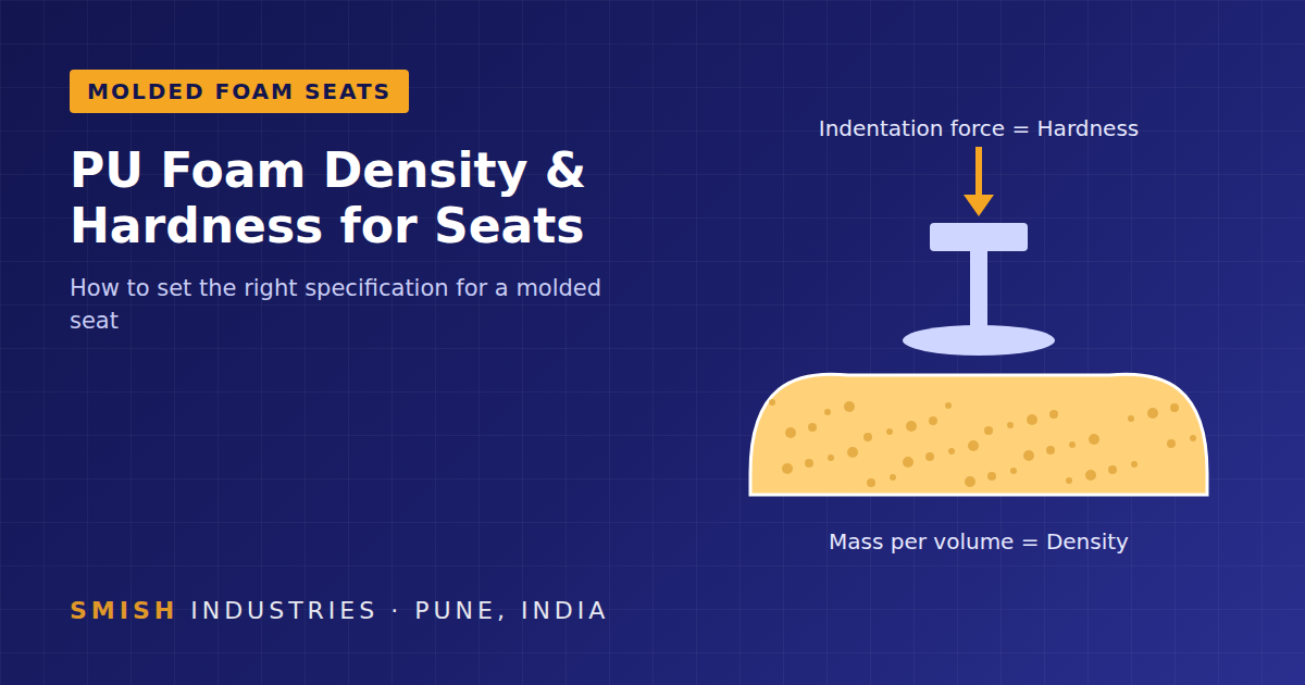 PU Foam Density for Seats: How to Select Density and Hardness for Molded Foam Seats
