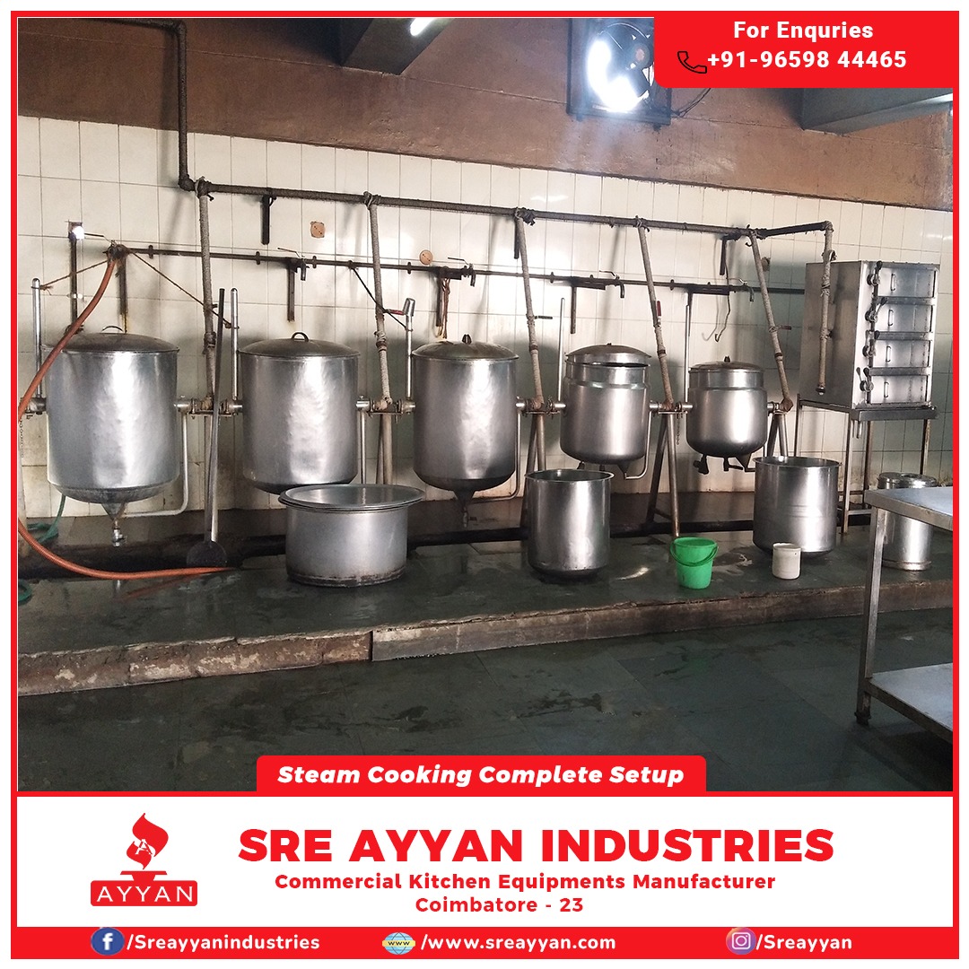 💨 Steam Cooking for Large-Scale Food Preparation