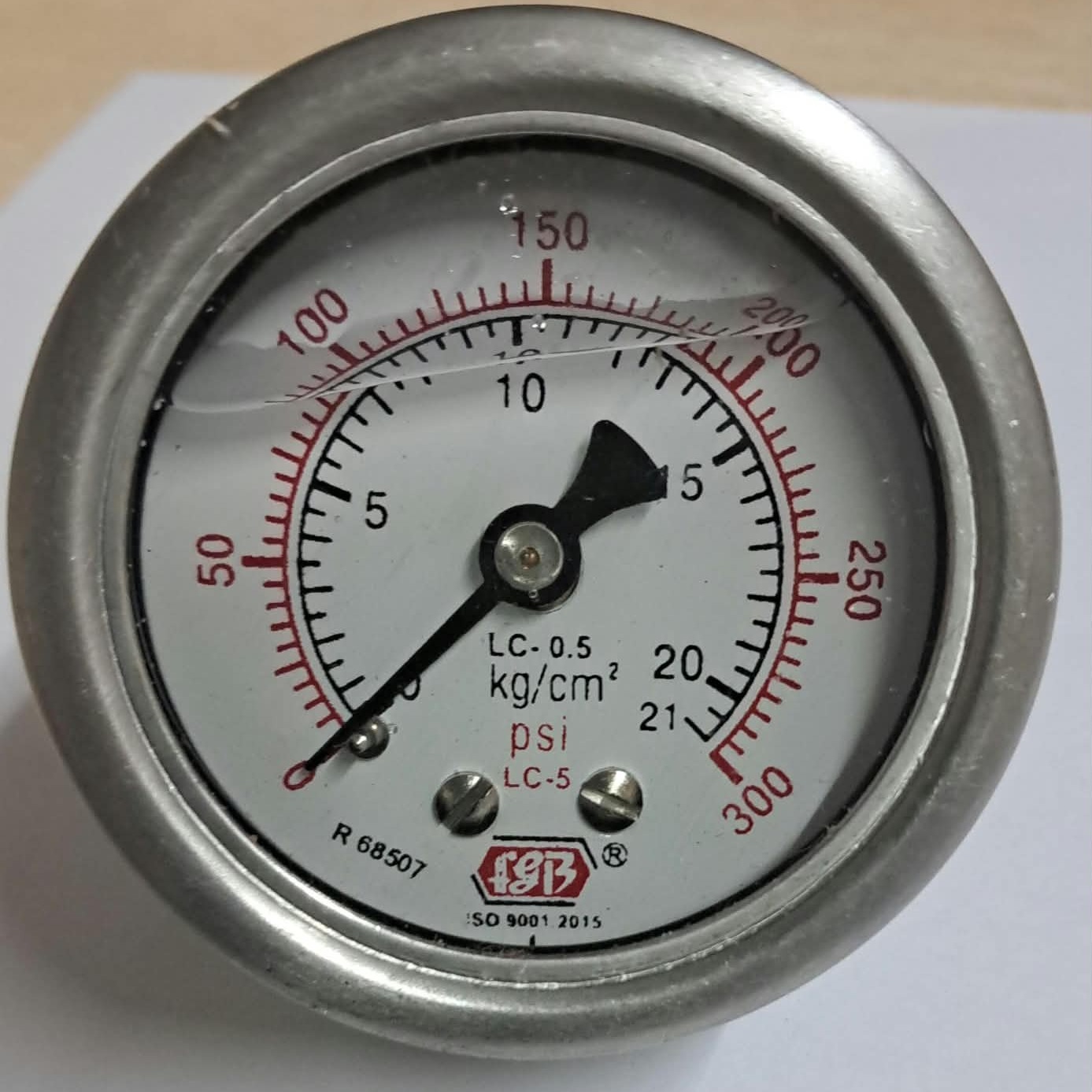 2'' DIAL0-300 PSI 1/4 BSP B/C COMPLETE SS GLY FILLED