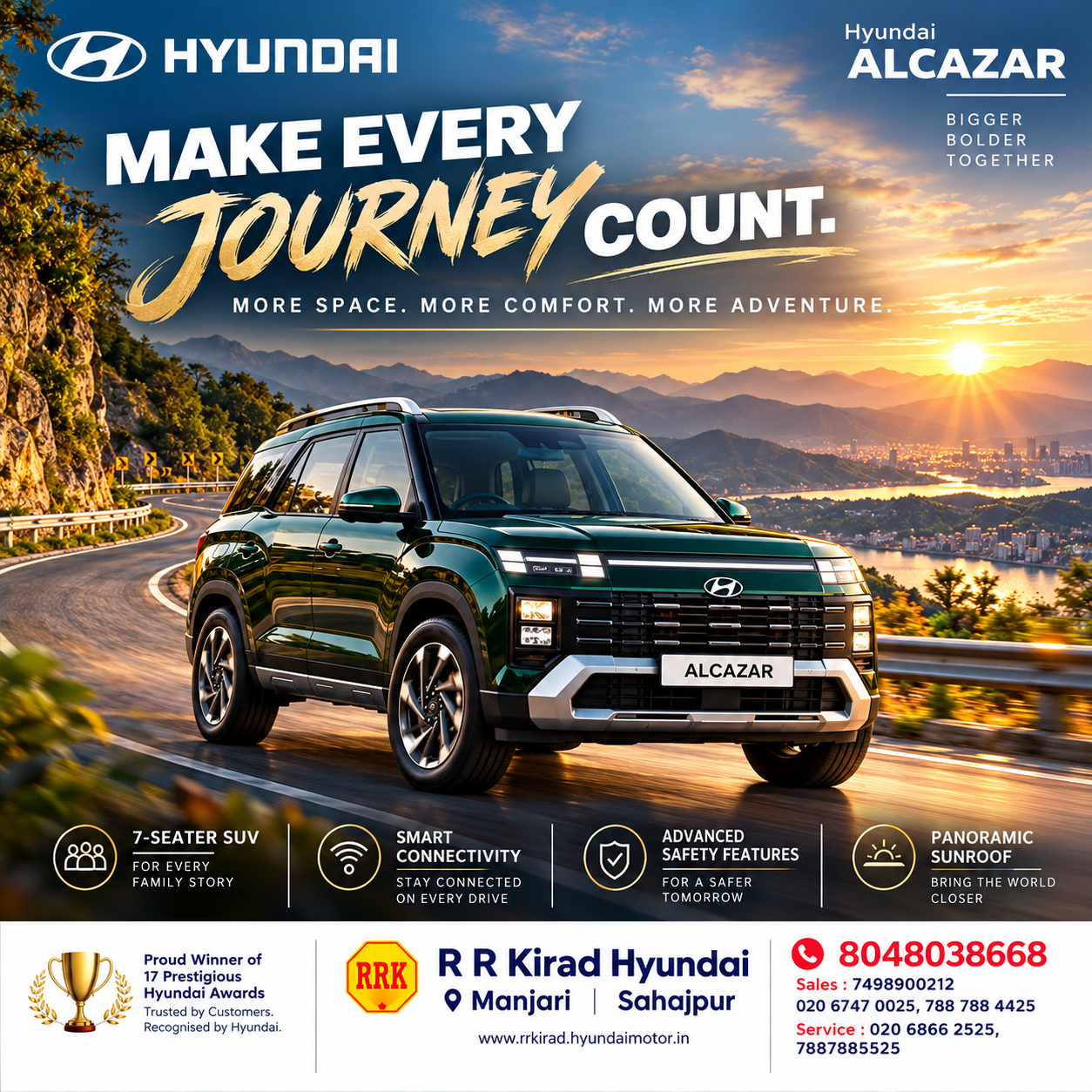 Hyundai Alcazar in Manjari, Hadapsar & Pune | R R Kirad Hyundai