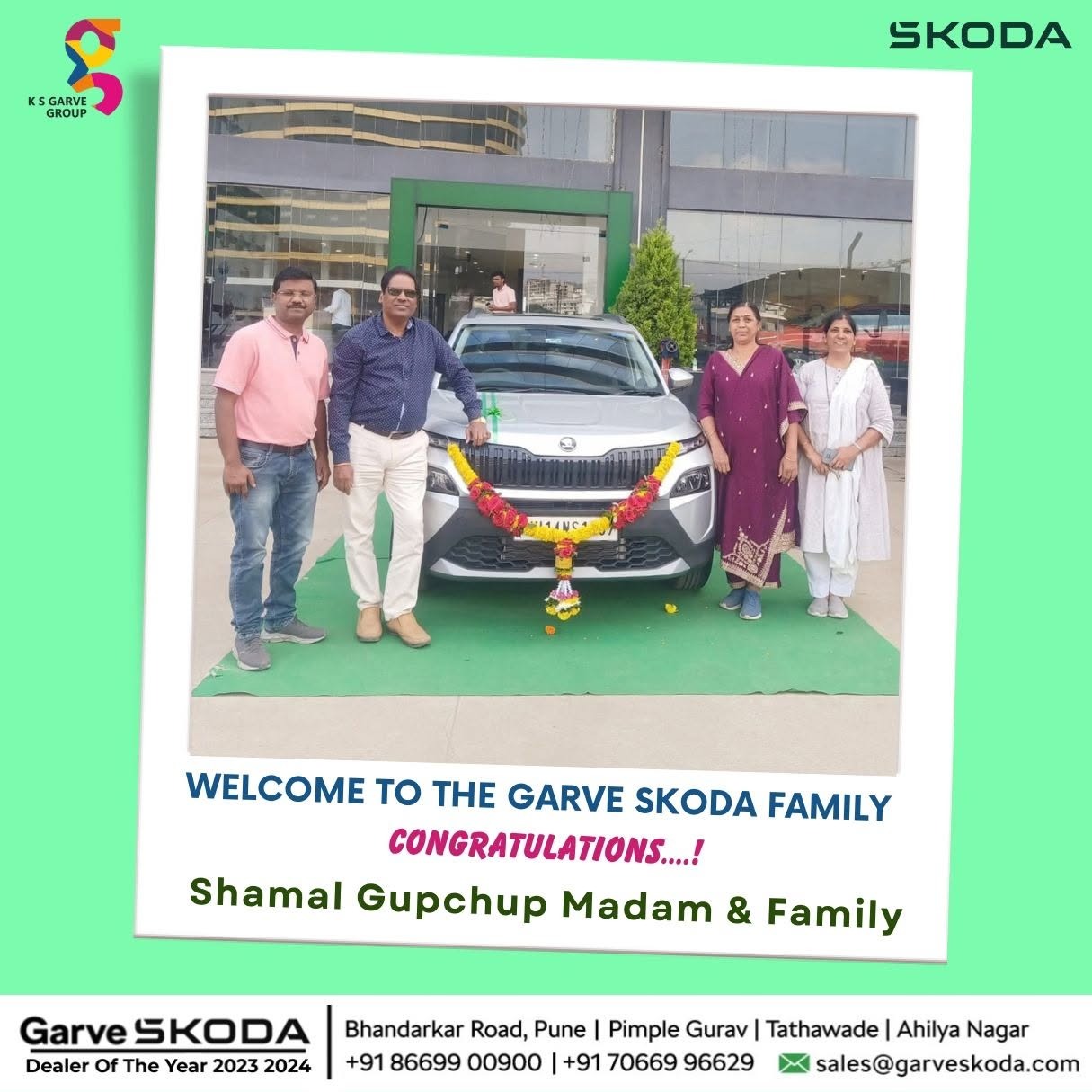 A Warm Welcome to the Garve ŠKODA Family | Congratulations on Your New ŠKODA