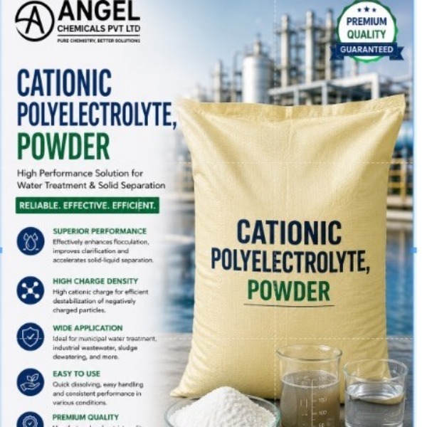 Cationic Polyelectrolyte Manufacturer & Supplier in Vadodara, Gujarat, India | Angel Chemicals