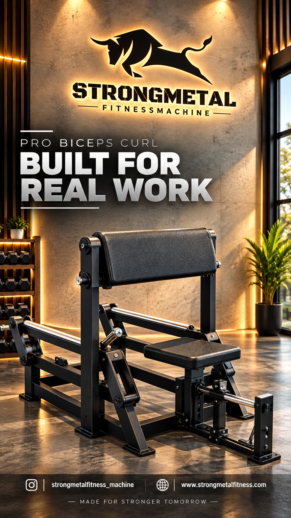 Bicep Curl Machine Manufacturer in Sangli, Maharashtra | Gym Equipment Manufacturing | StrongMetal
