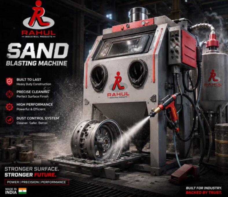 How a Sand Blasting Machine Helps Remove Rust Scale and Surface Contaminants Before Finishing