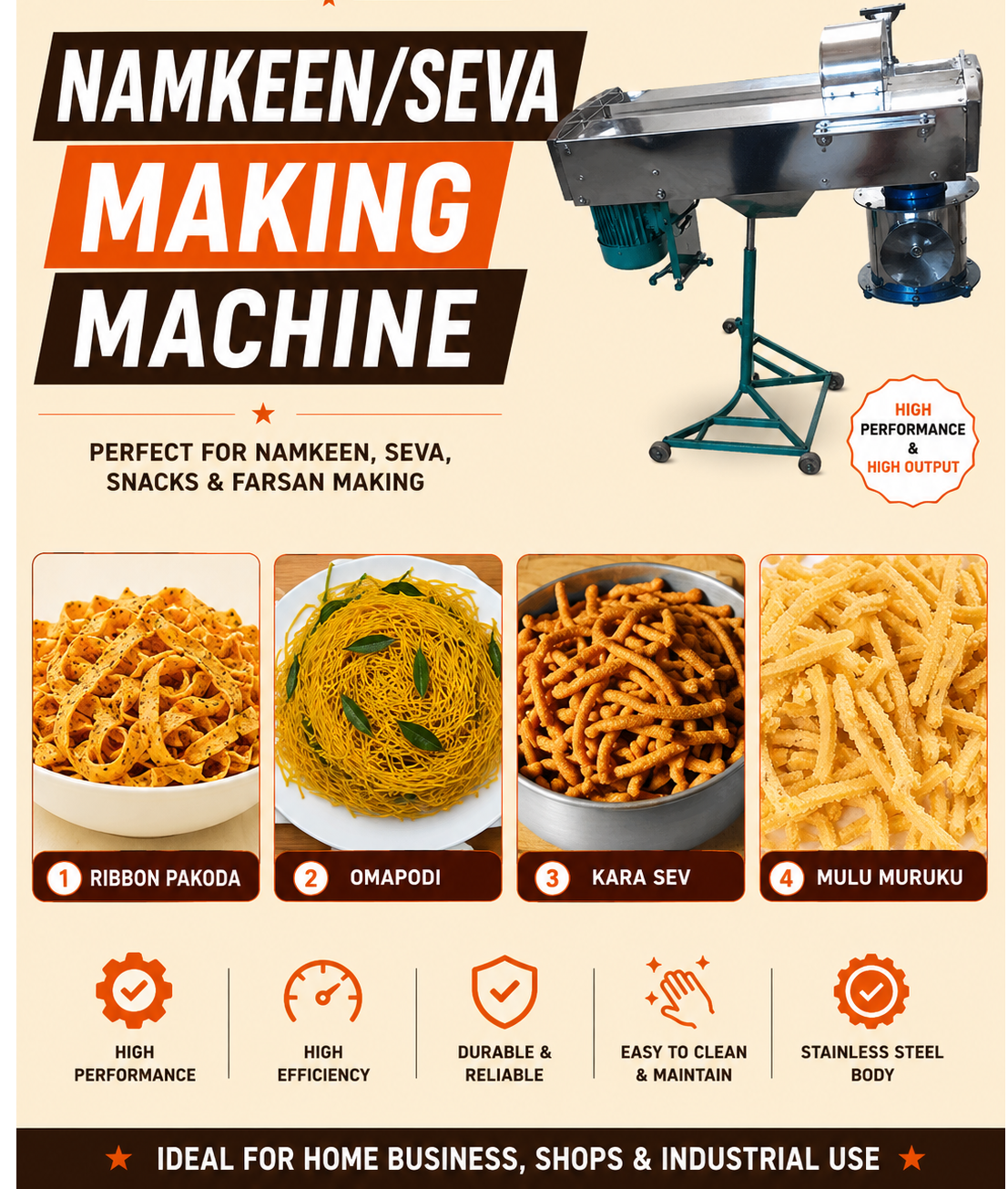 Namkeen machine in Coimbatore