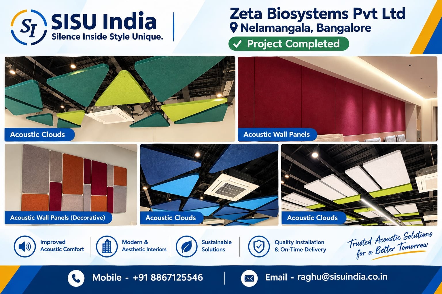 Zeta Biosystems – Acoustic Project Completed in Nelamangala, Bangalore
