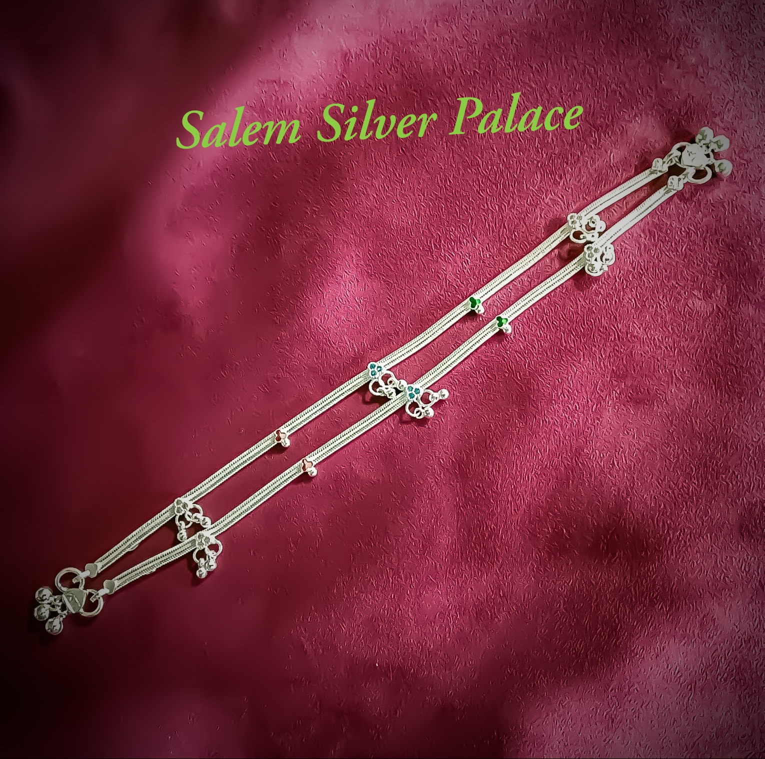 Daily Use Silver Anklets
Less weight collections
Weight Ranges starts from 25 gms
Salem Silver Pa...