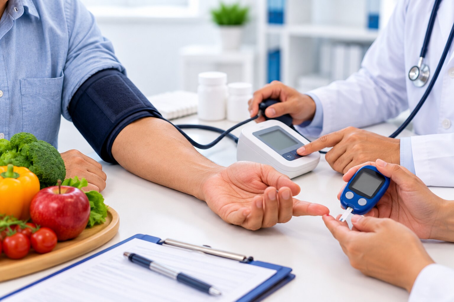 Managing Diabetes and High Blood Pressure With Regular Medical Care