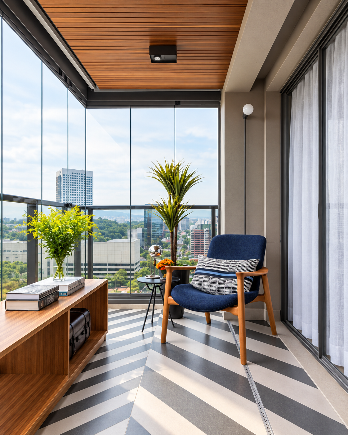 Contemporary Glass Balcony Retreat | Adyar
