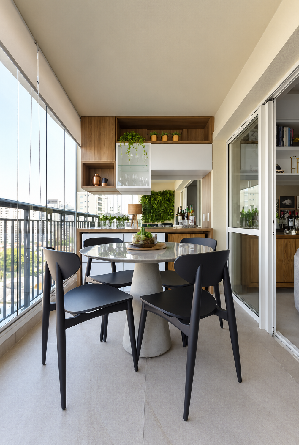 Contemporary Balcony Dining Retreat | Velachery