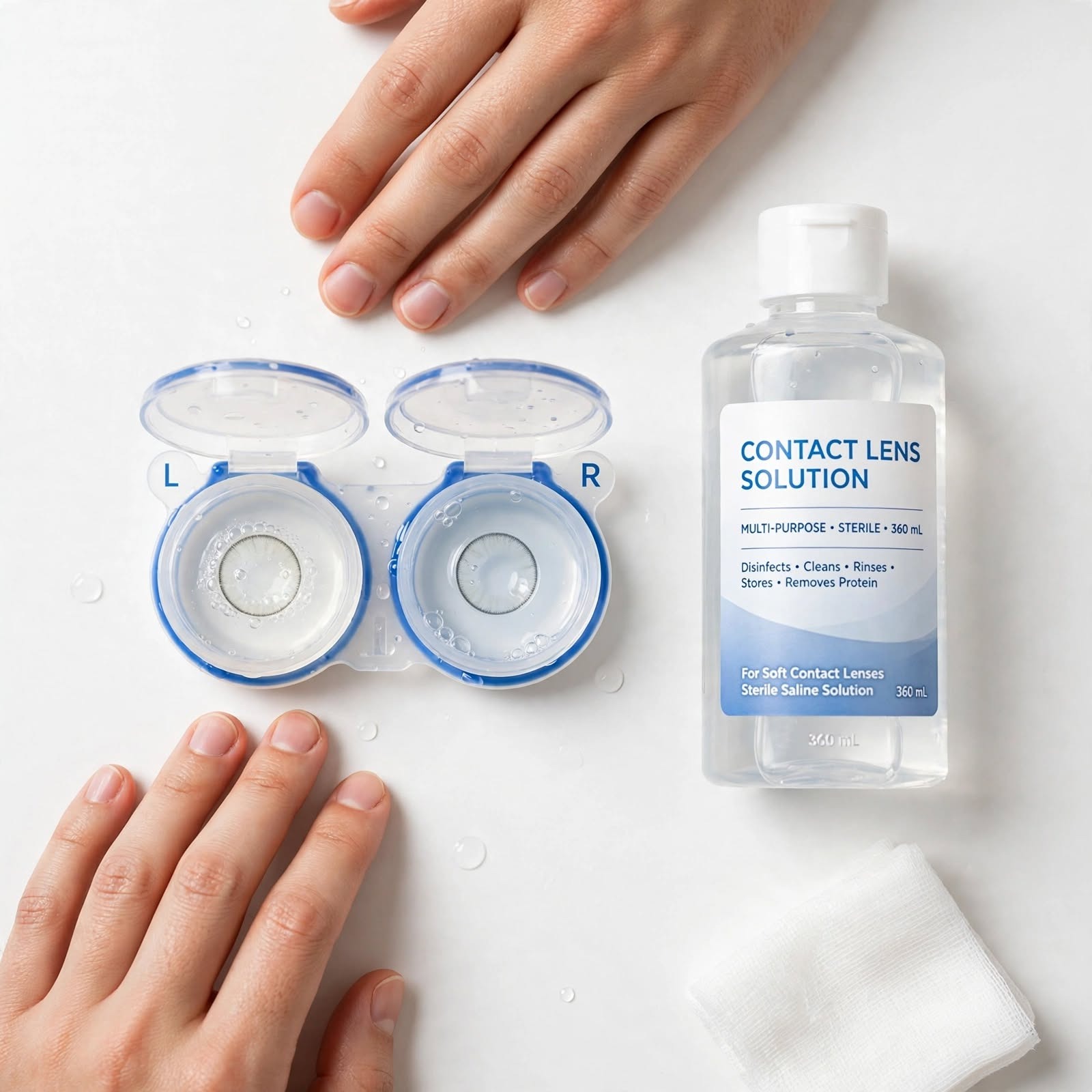 How to Use Contact Lens Solution - Best Eye Care Center in Kammanahalli