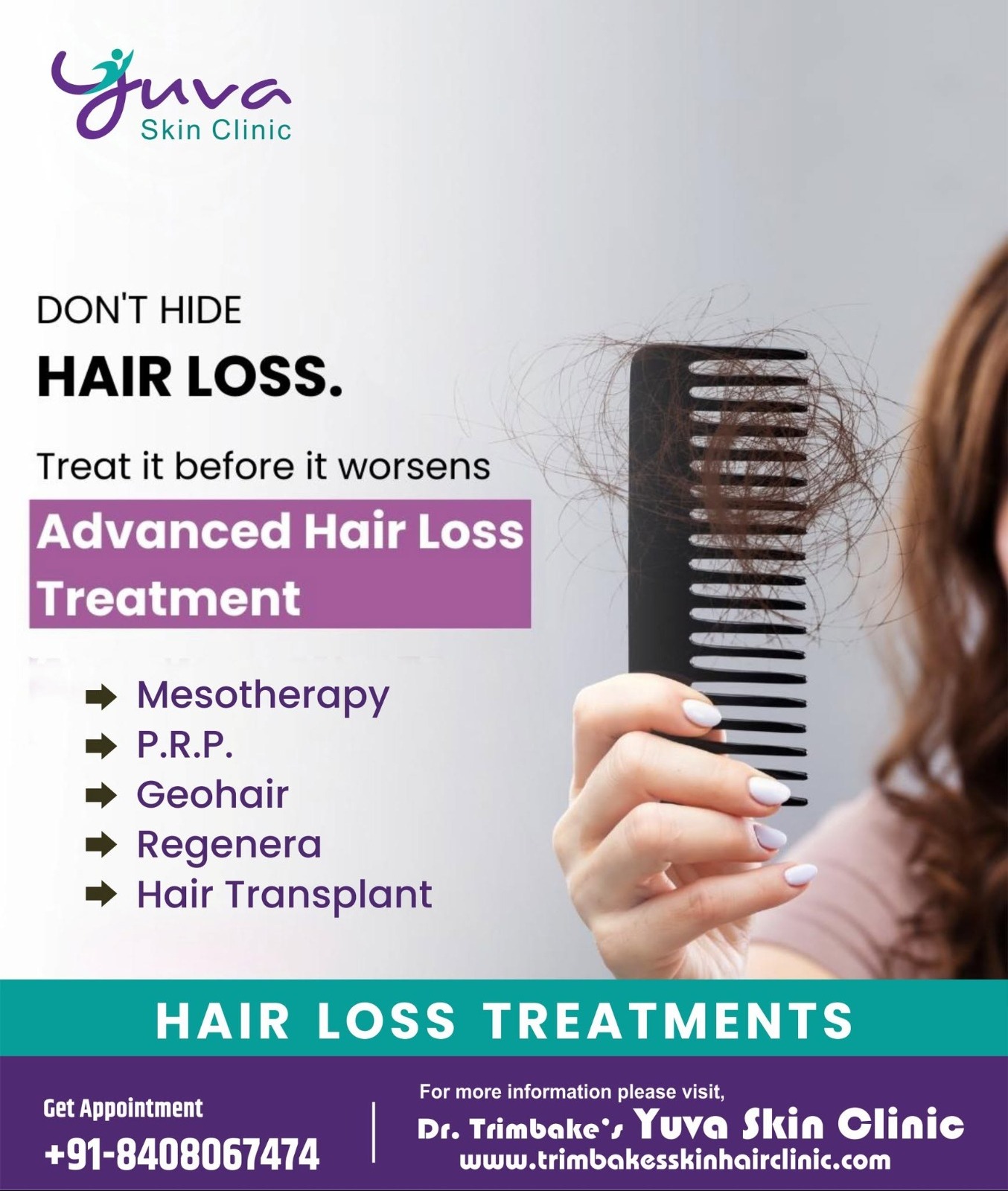 ONE STOP SOLUTION FOR HAIR LOSS...
If you're started losing your hair and you don't know what to do,...