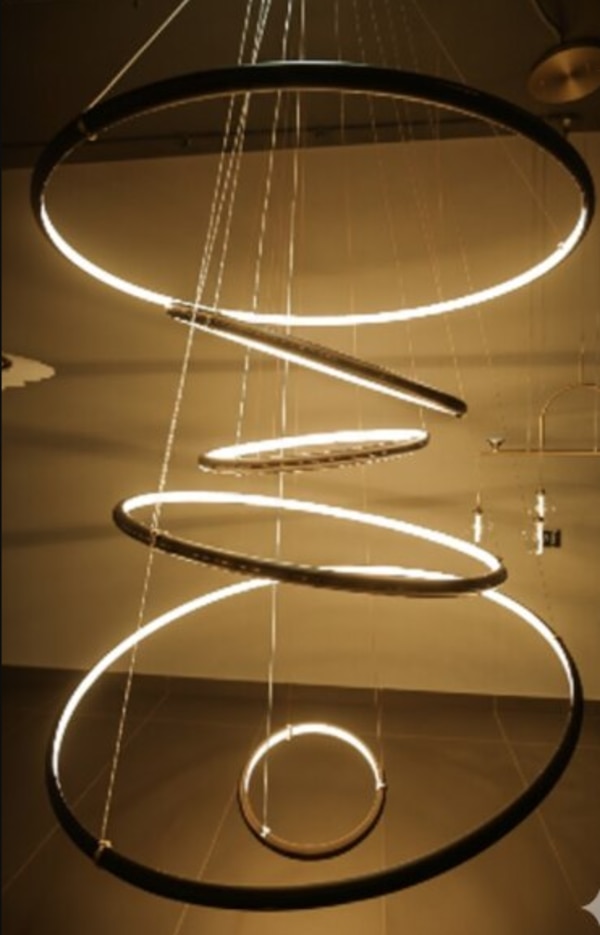 Double Height Three or Pendant Installation for Delhi Grand Spaces
