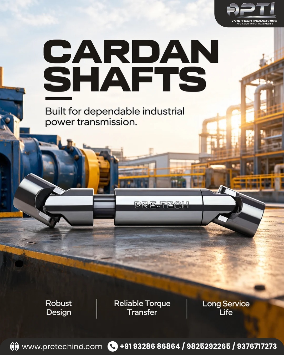 Cardan Shafts Manufacturer in Ahmedabad – Reliable Industrial Power Transmission Solutions