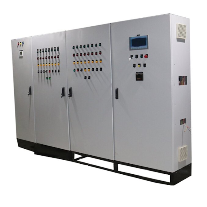 PLC Panel for Automated Control of Industrial Machines and Processes