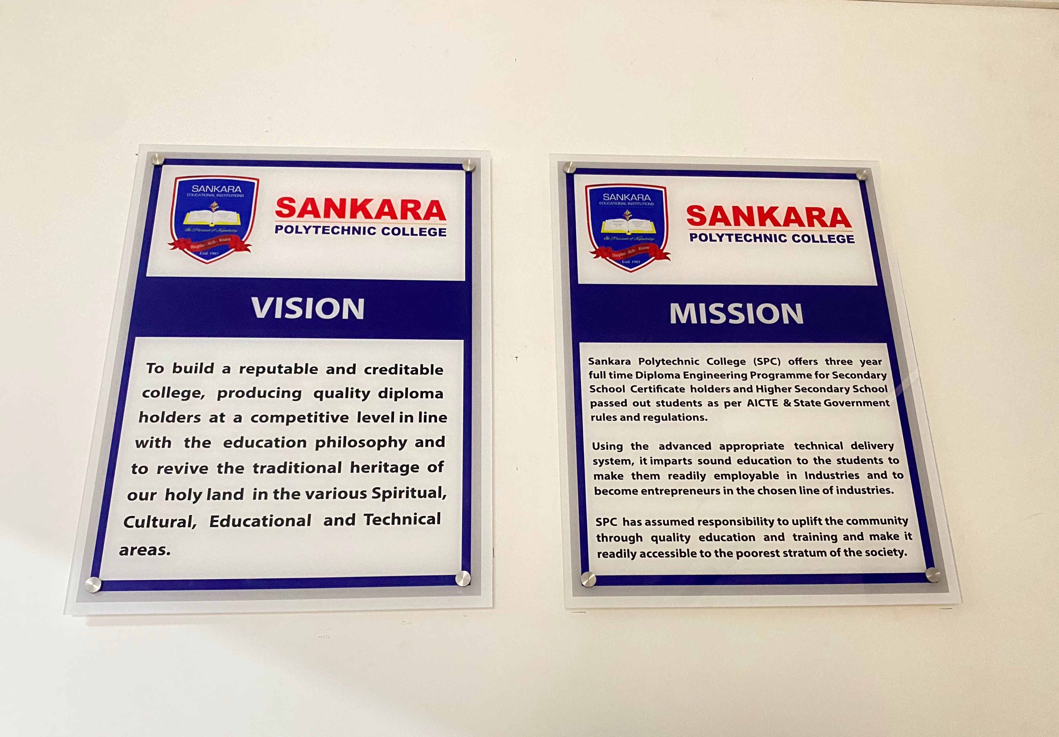 College sign board manufacturers in Coimbatore